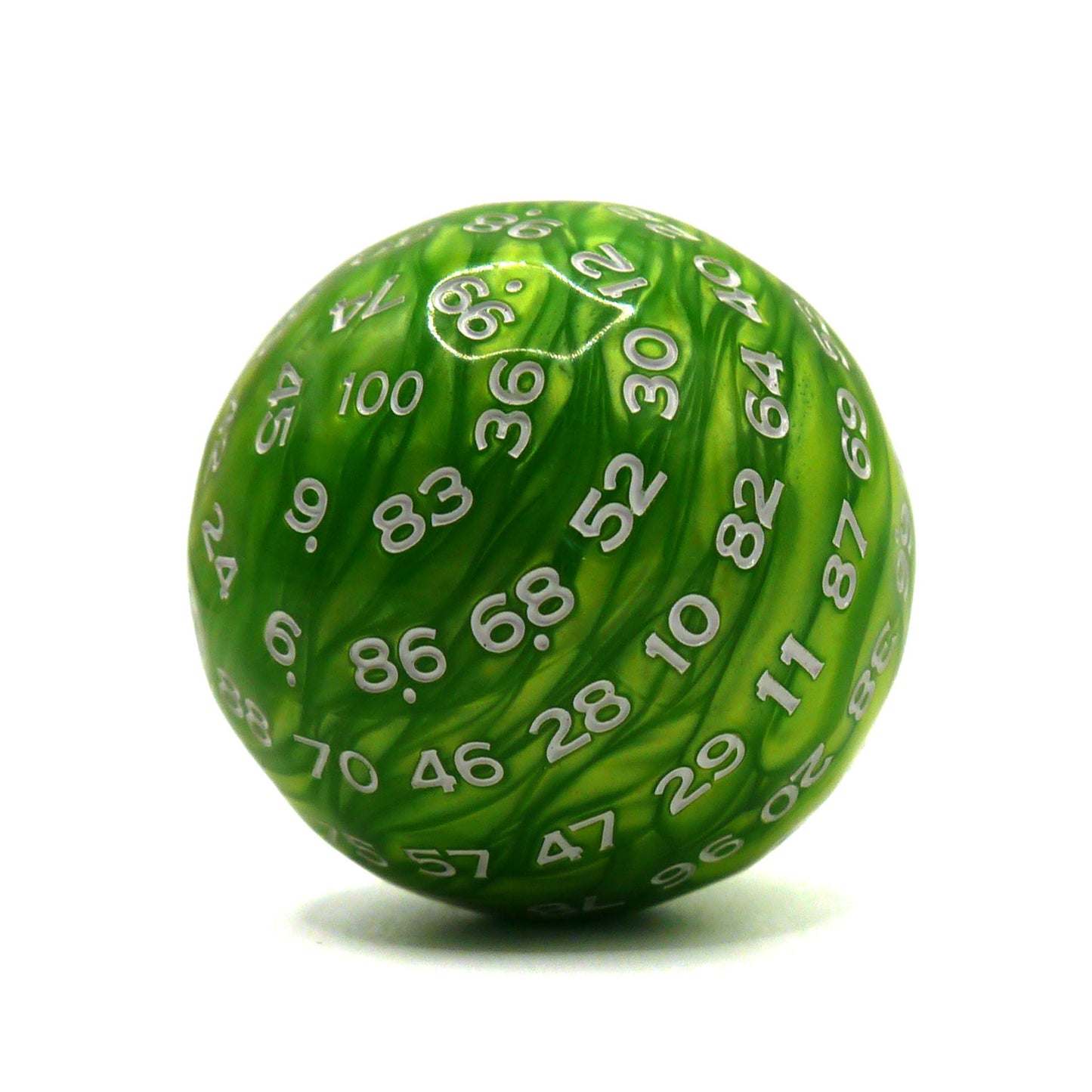 D100 Würfel Pearl Green
