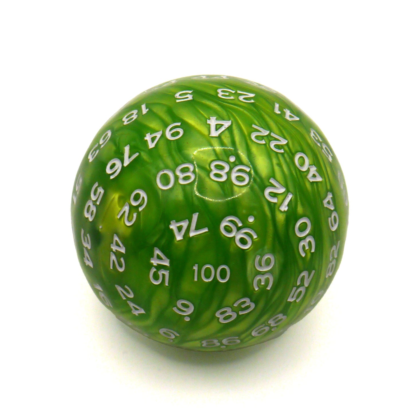 D100 Würfel Pearl Green