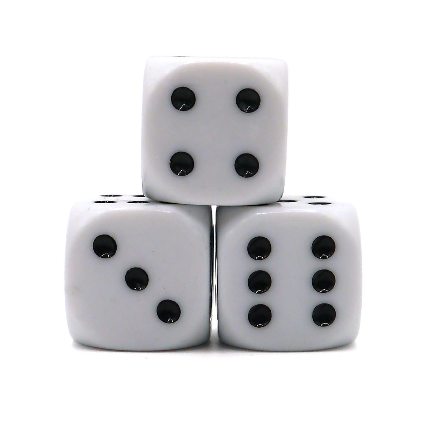 D6 1 Seniorenwürfel Weiß