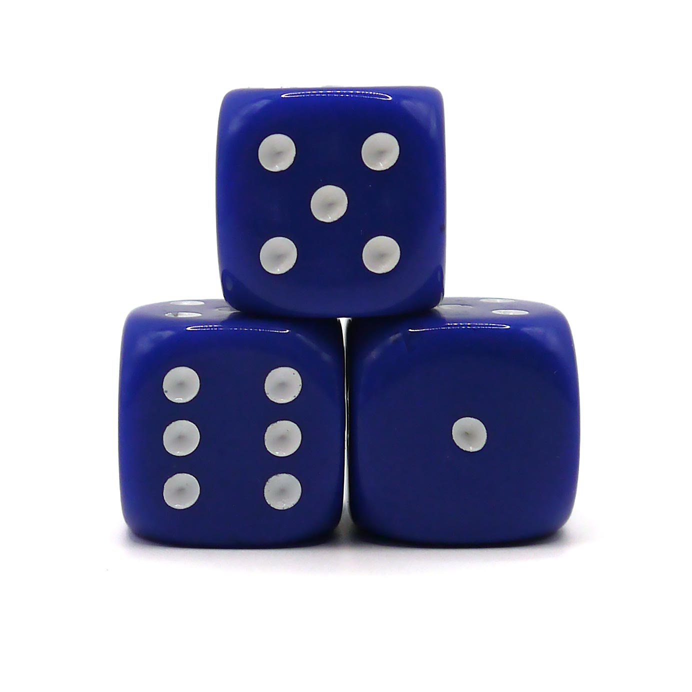 D6 1 Seniorenwürfel Blau