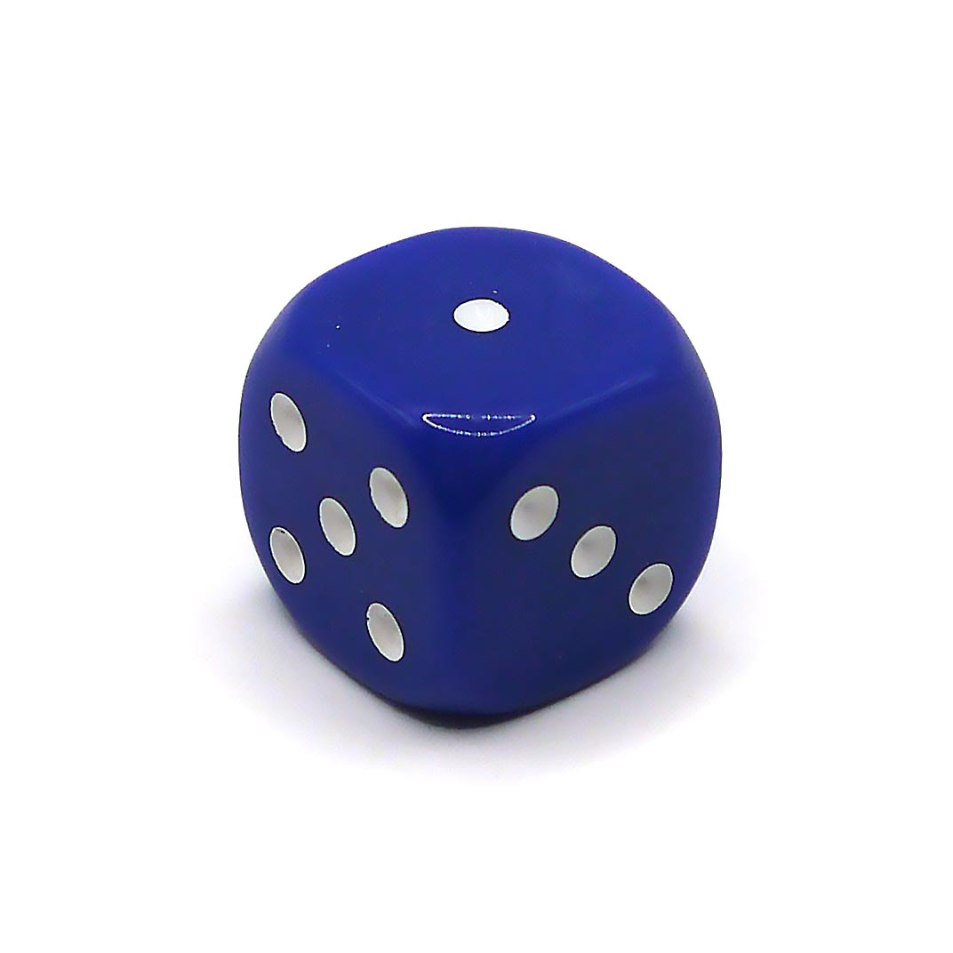 D6 1 Seniorenwürfel Blau