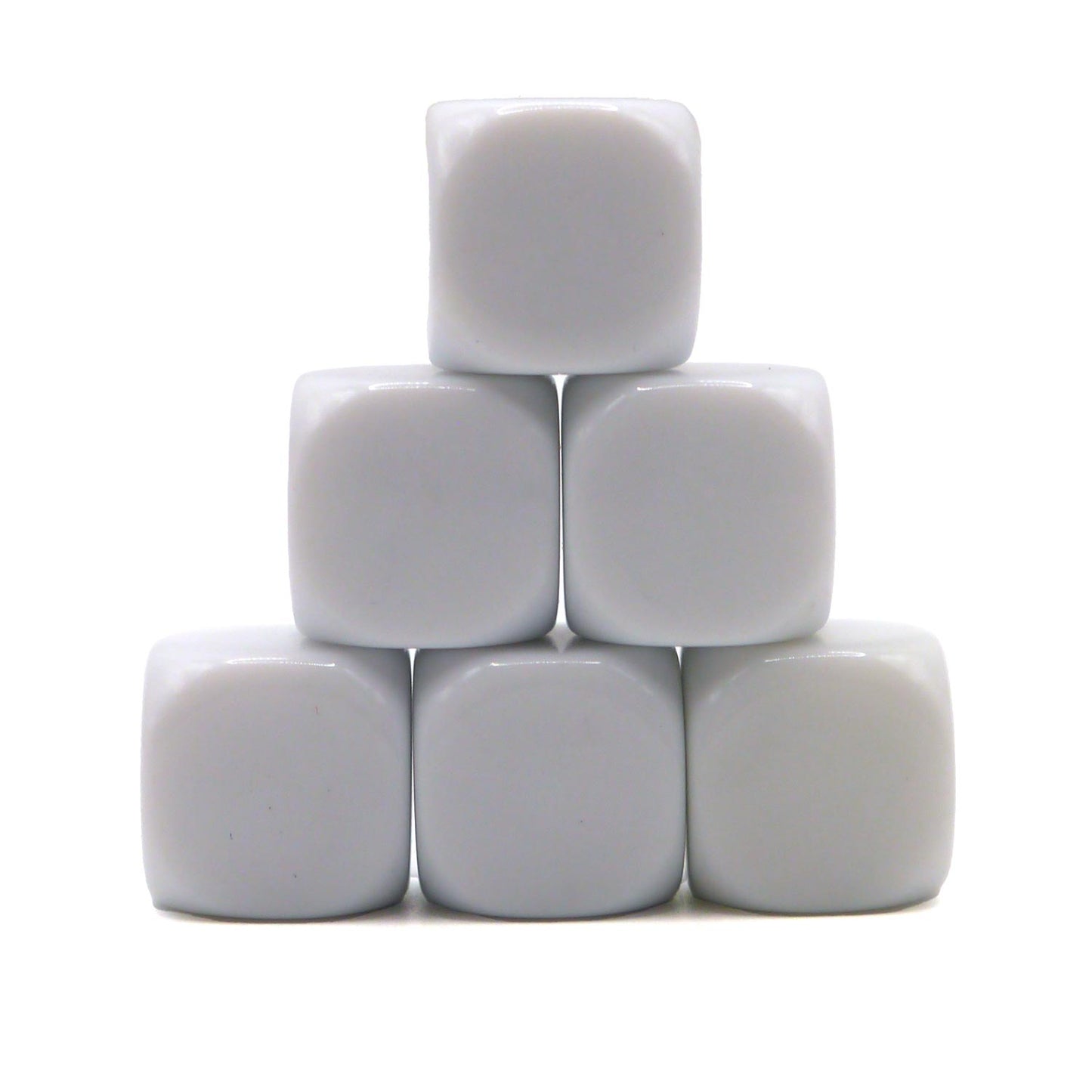 D6 Würfelset: Blank White