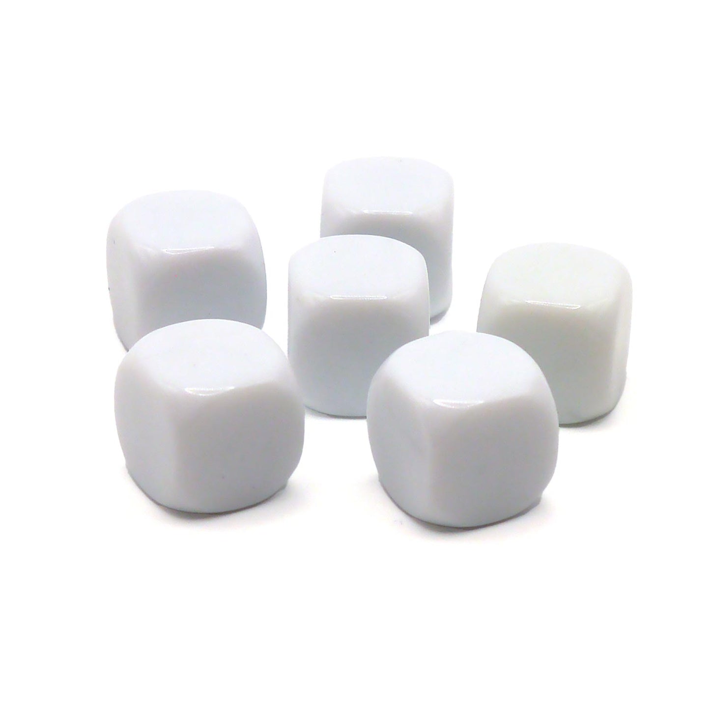 D6 Würfelset: Blank White