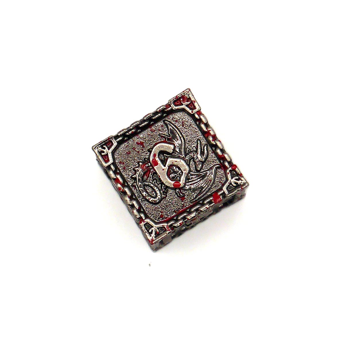 D6 1 Würfel Metall: Dragon Blood