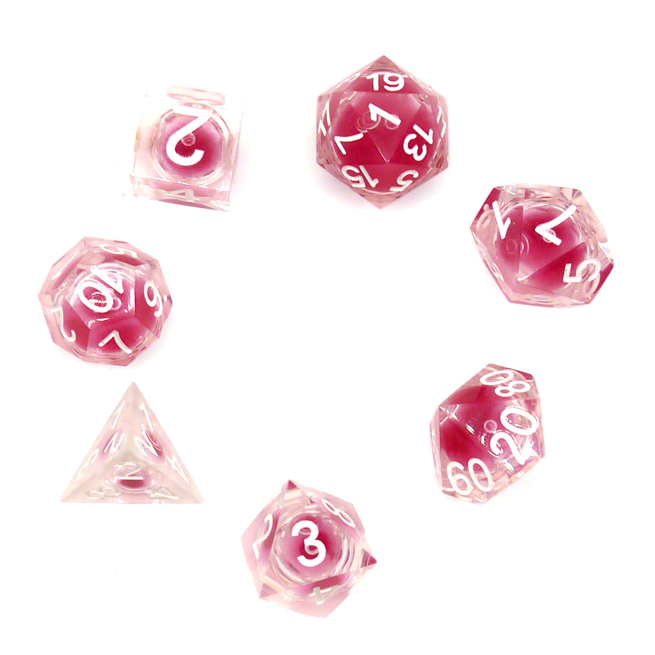 7-teiliges RPG Würfelset Liquid Core: Core Candy
