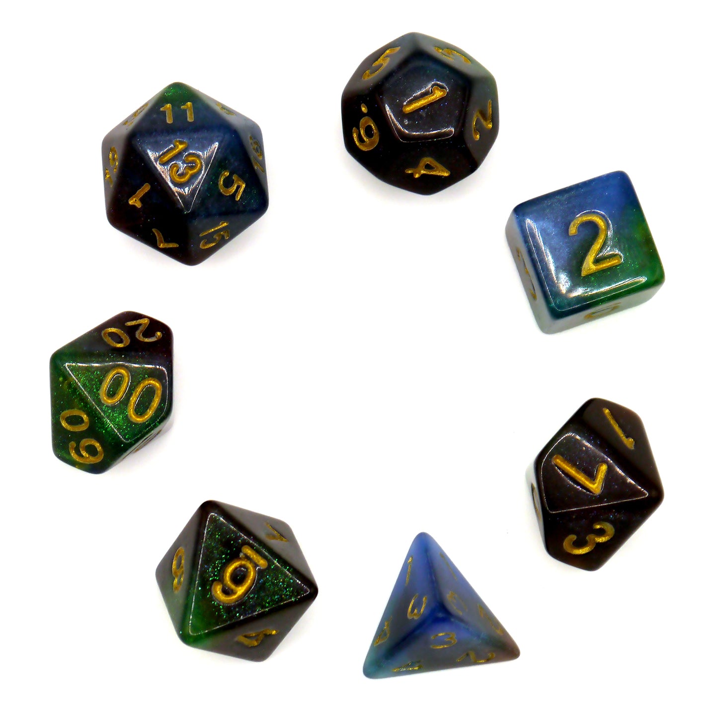 7-teiliges RPG Würfelset Galaxy: Witch