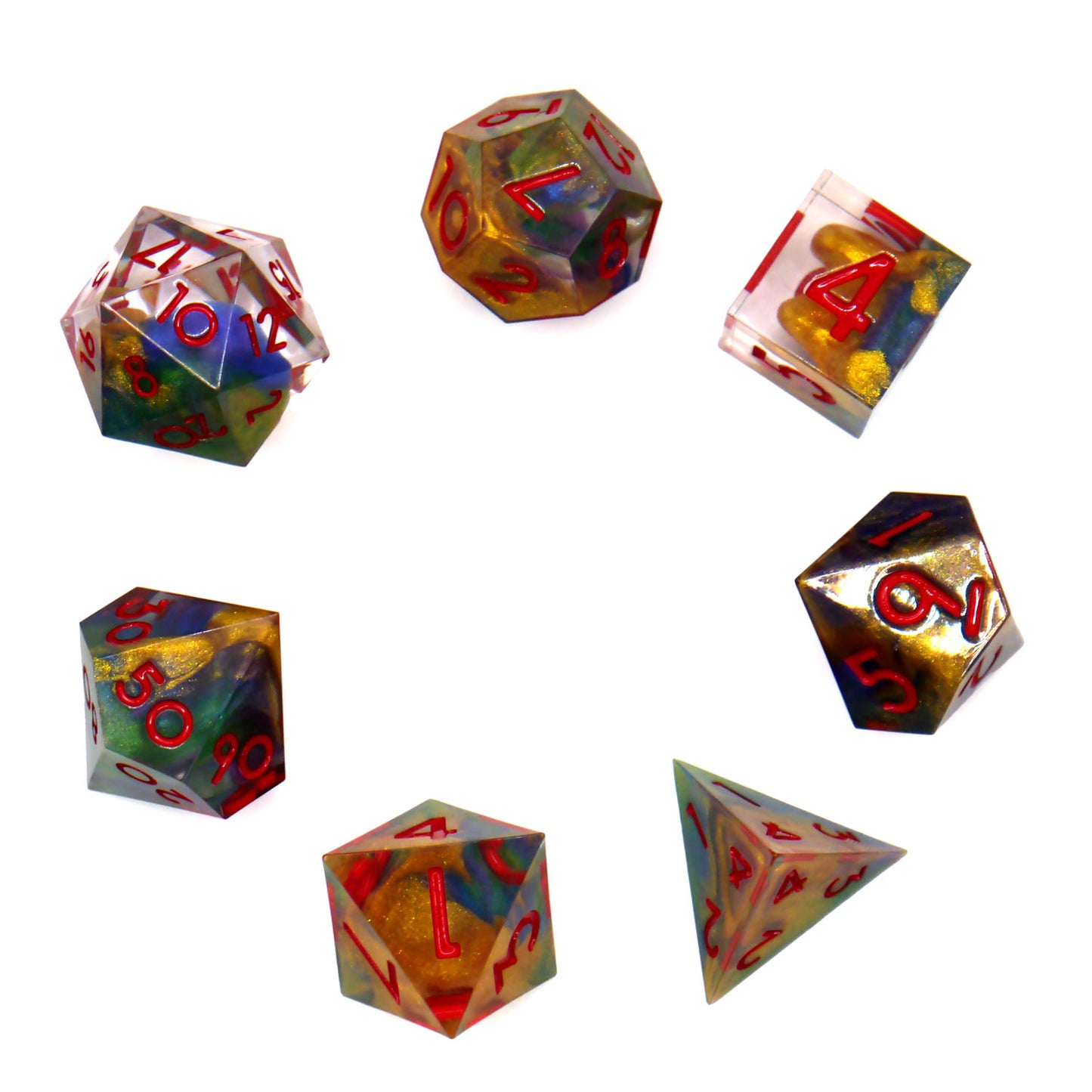 7-teiliges RPG Würfelset Mehrfarbig: Stardust Magic
