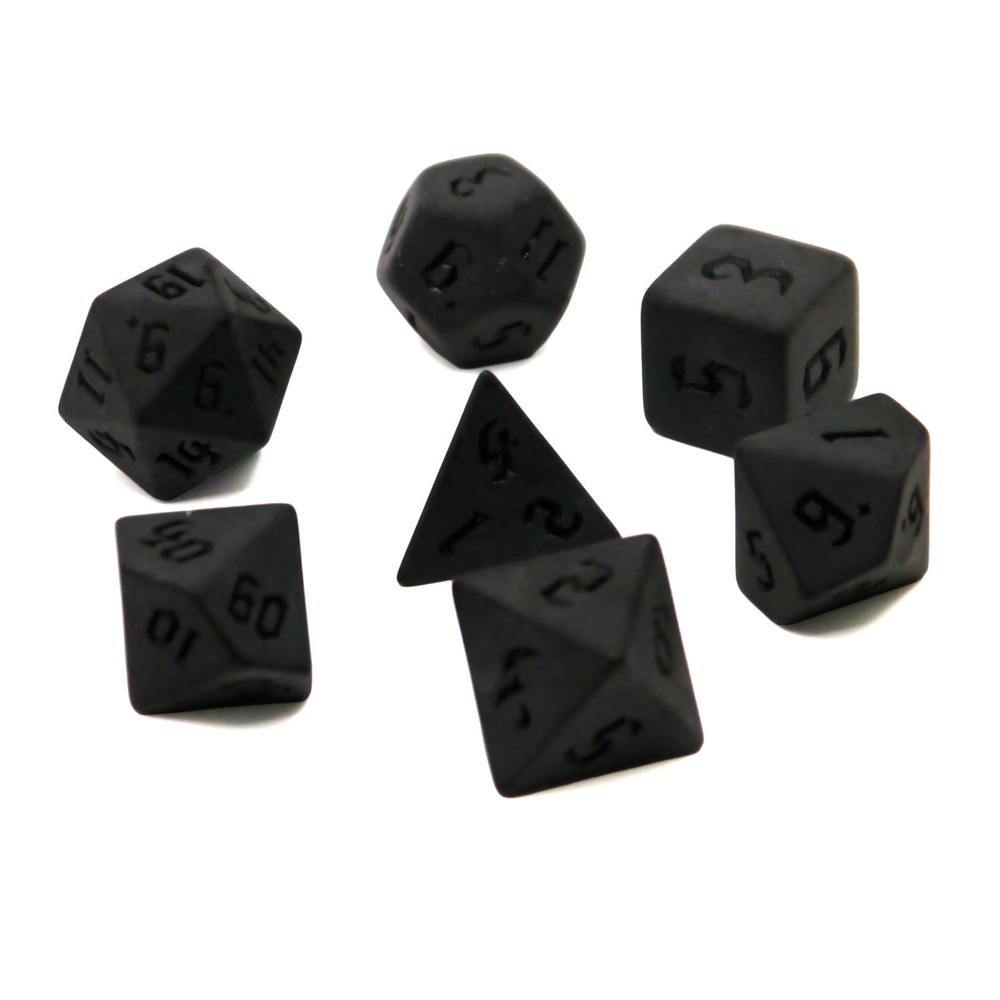7-teiliges RPG Würfelset Ancient: Carbon Celtic