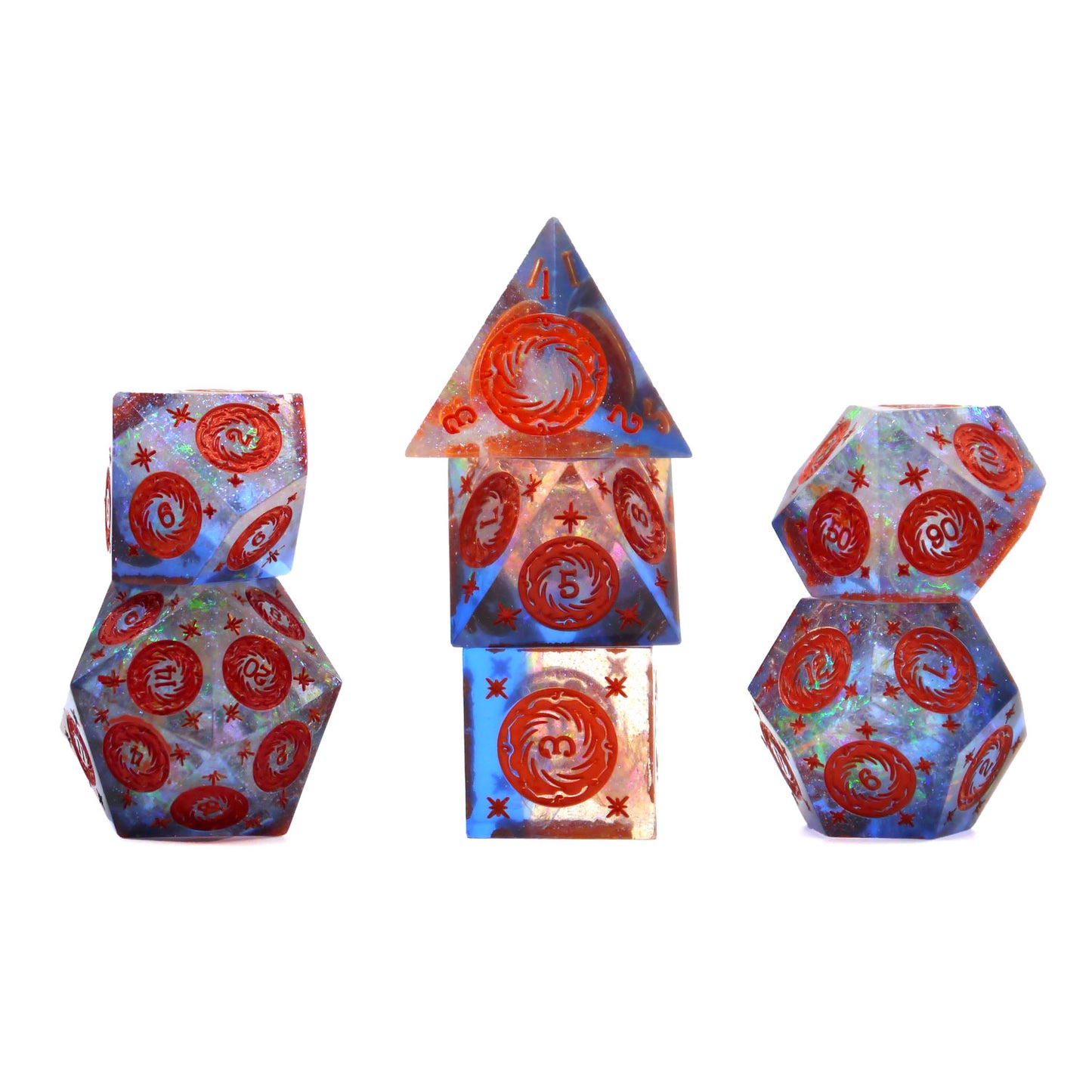 7-teiliges RPG Würfelset Confetti: Magic Wizard