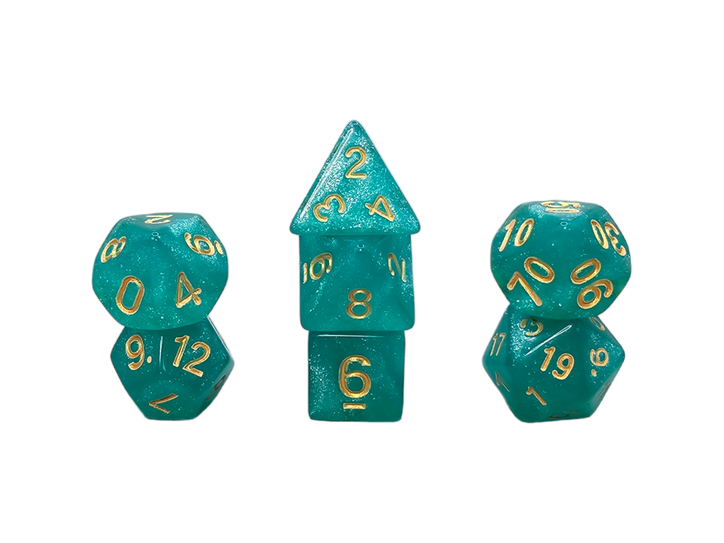 7-teiliges RPG Würfelset Galaxy: Seawater