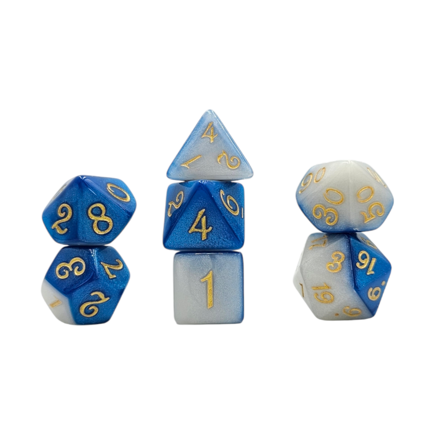 7-teiliges RPG Würfelset Mehrfarbig: Fable Snow Queen