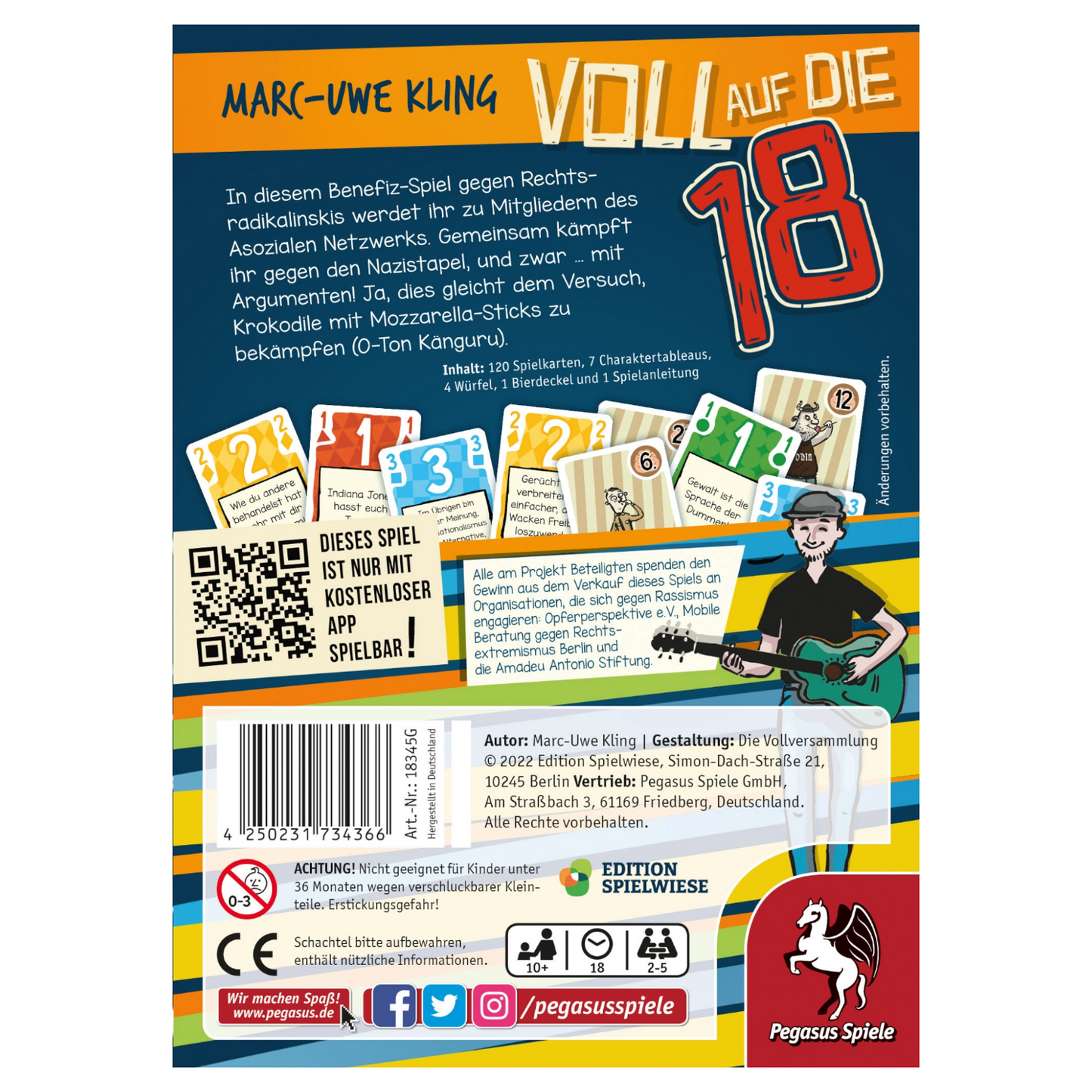 Voll auf die 18 – Das Känguru-Kartenspiel