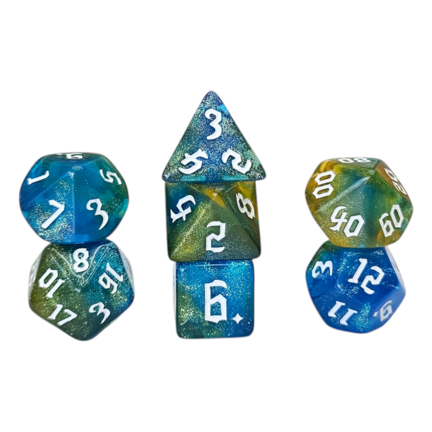 7-teiliges RPG Würfelset Galaxy: Under the Sea