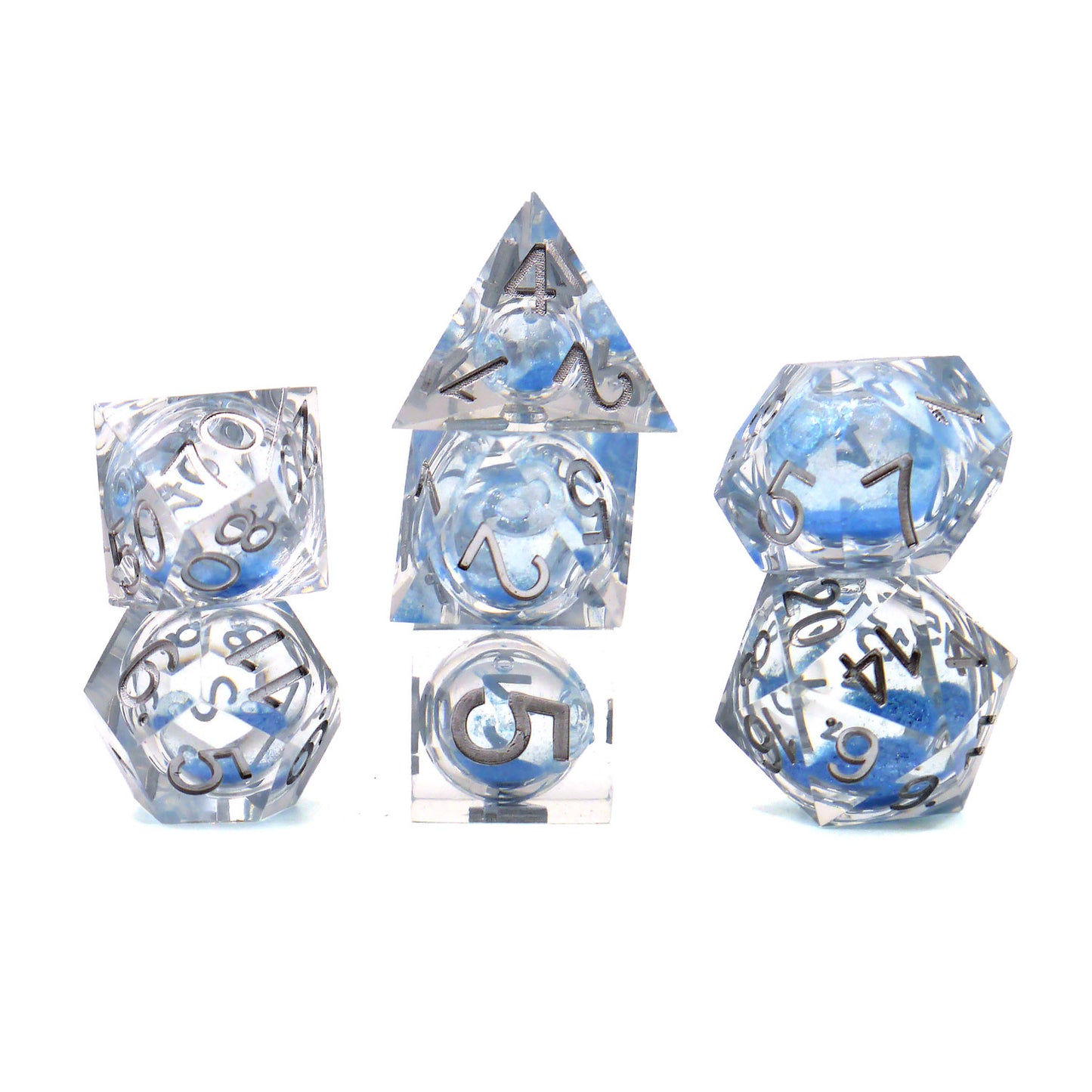 7-teiliges RPG Würfelset Liquid Core: Core Sky
