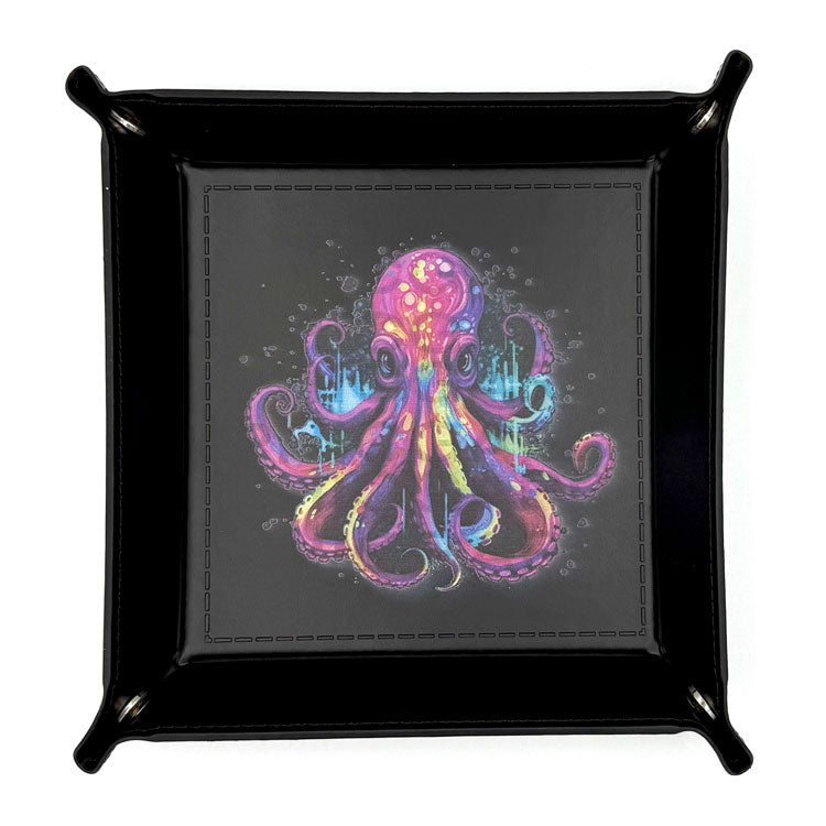 Würfelschale Cthulhu bunt Aquarell