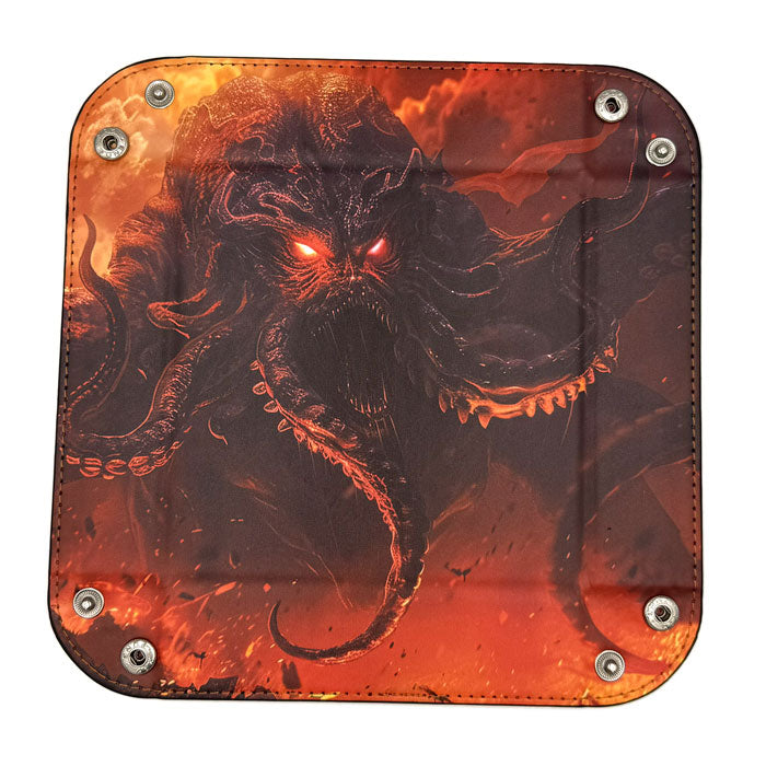 Würfelschale Cthulhu rot-orange