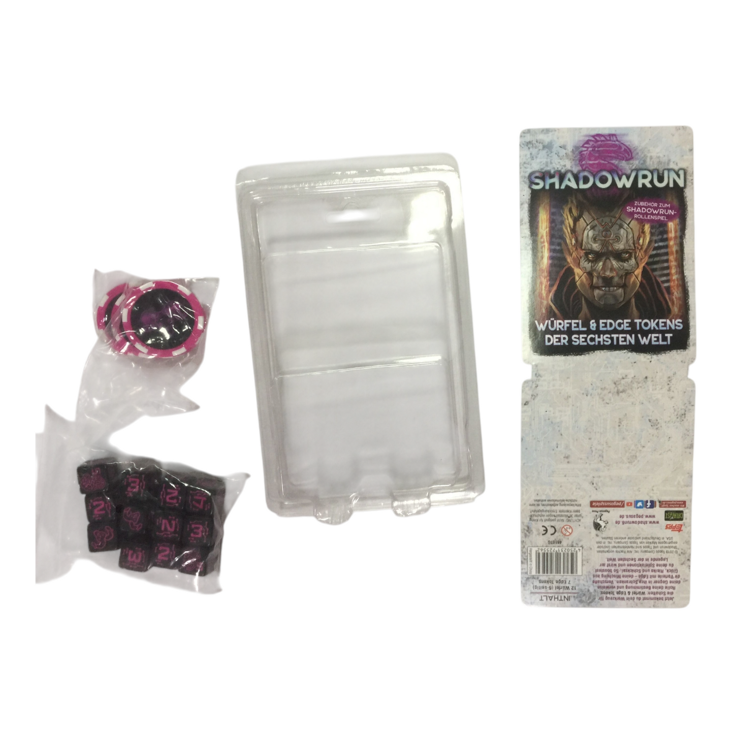 Shadowrun: Würfel & Edge Tokens der Sechsten Welt
