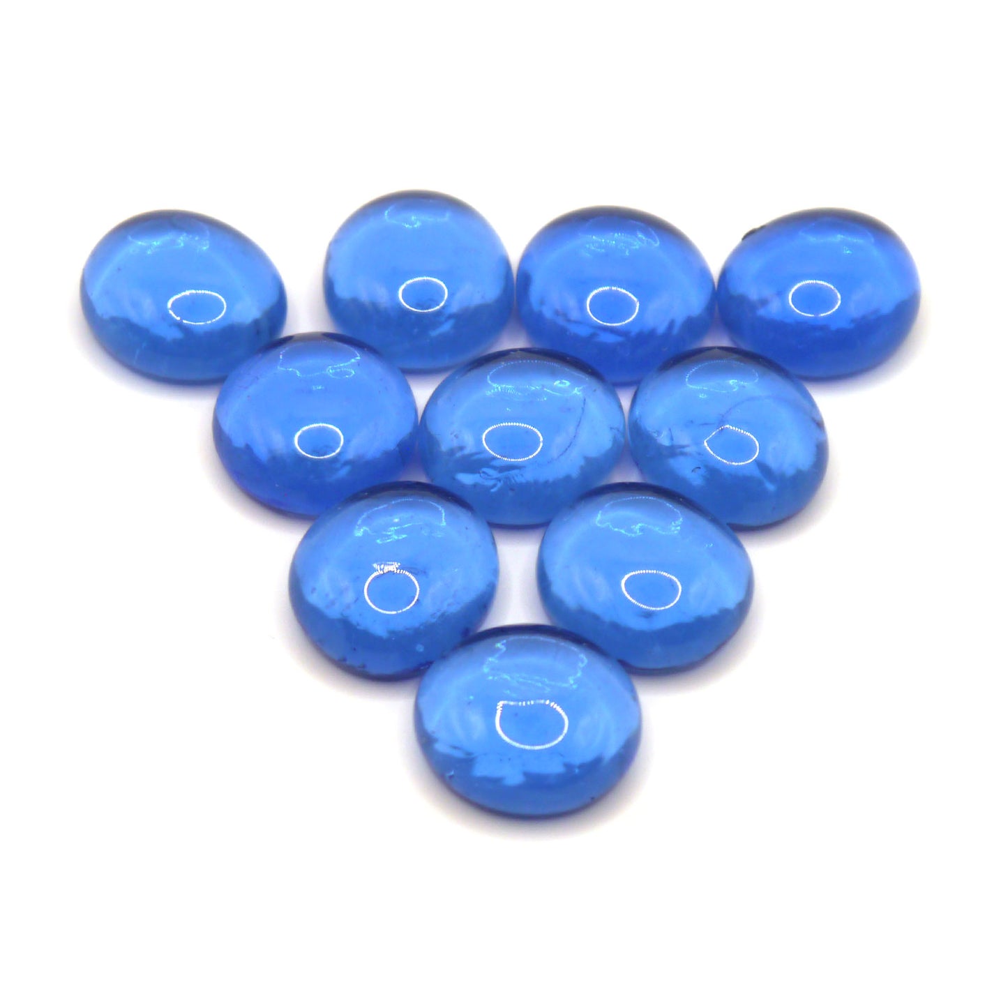 10 Spielsteine: Transparent Blau