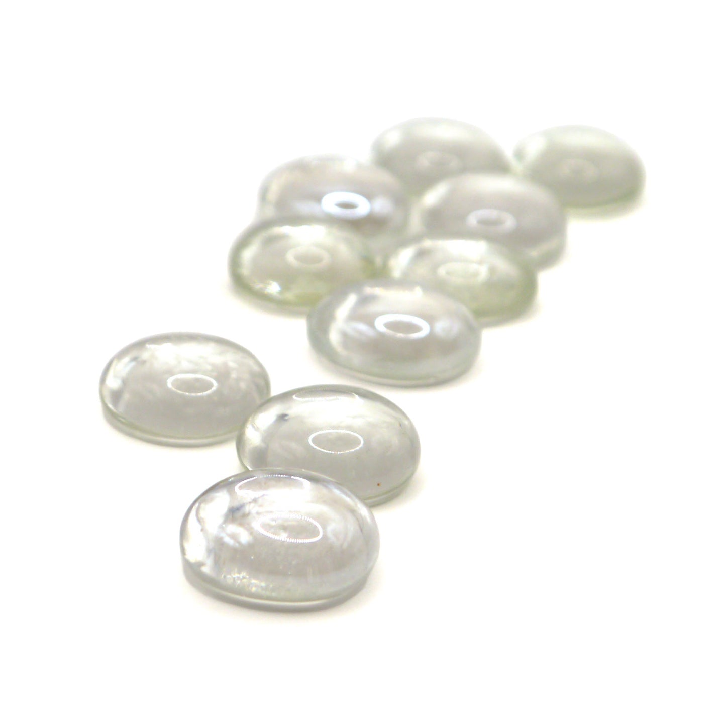 10 Spielsteine: Transparent Crystal