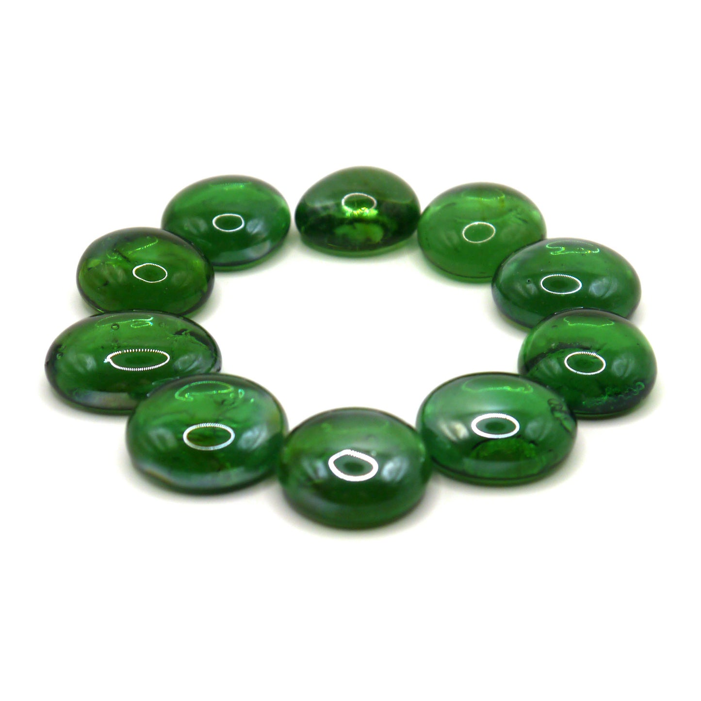 10 Spielsteine: Transparent Grün