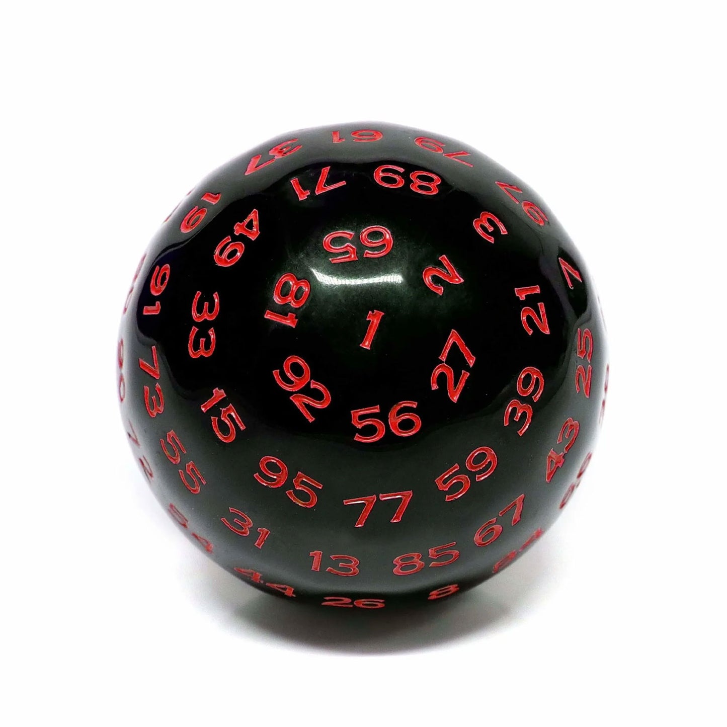 D100 Würfel Black/Red