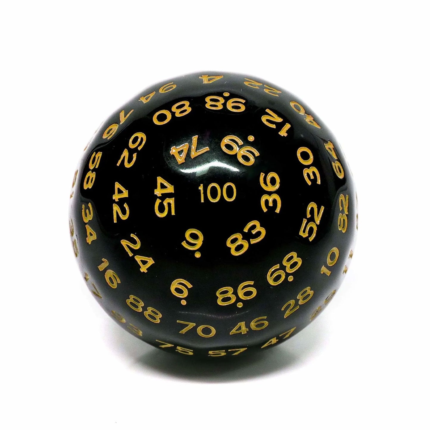 D100 Würfel Black/Yellow