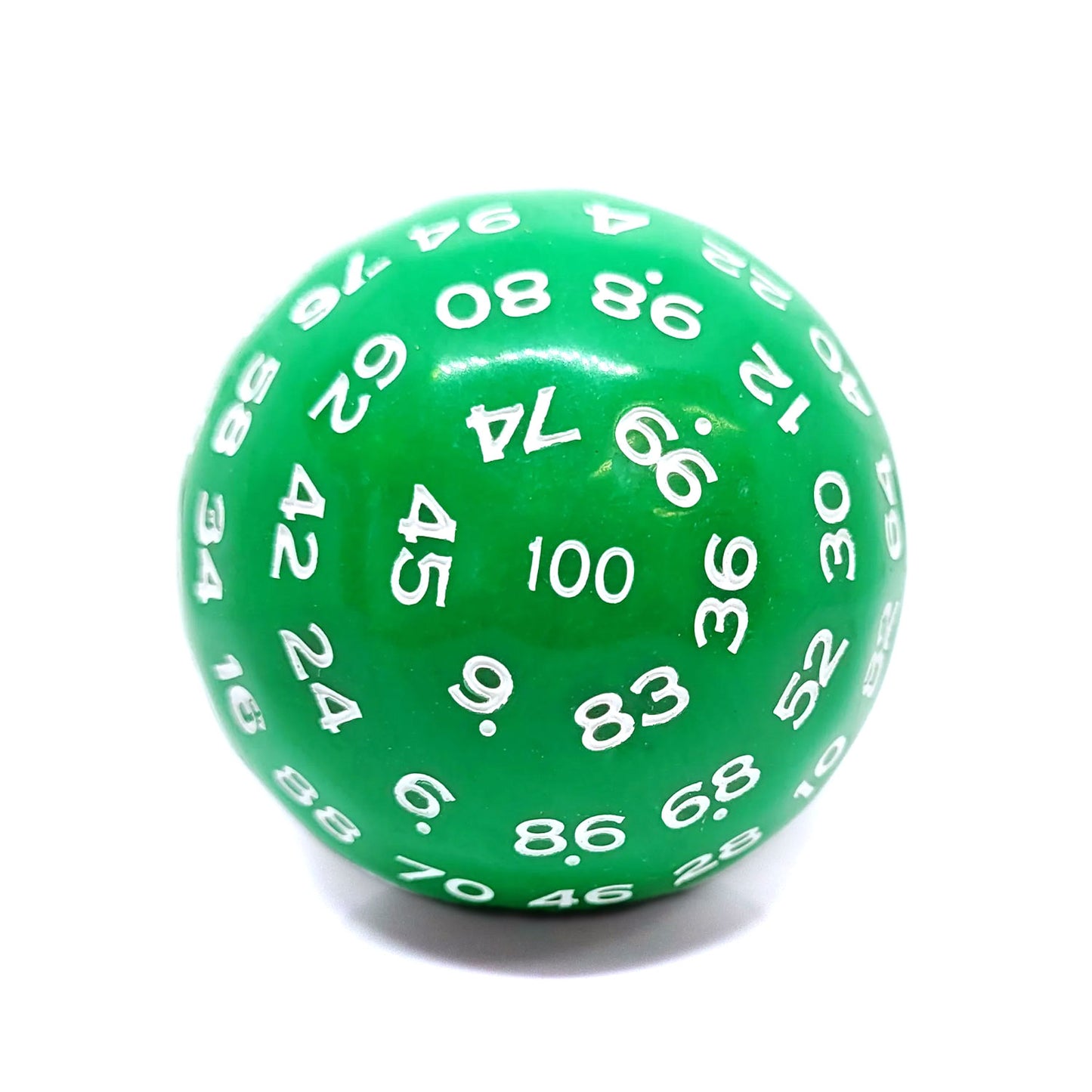 D100 Würfel Green/White