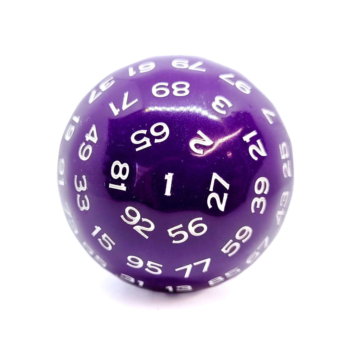 D100 Würfel Purple/White