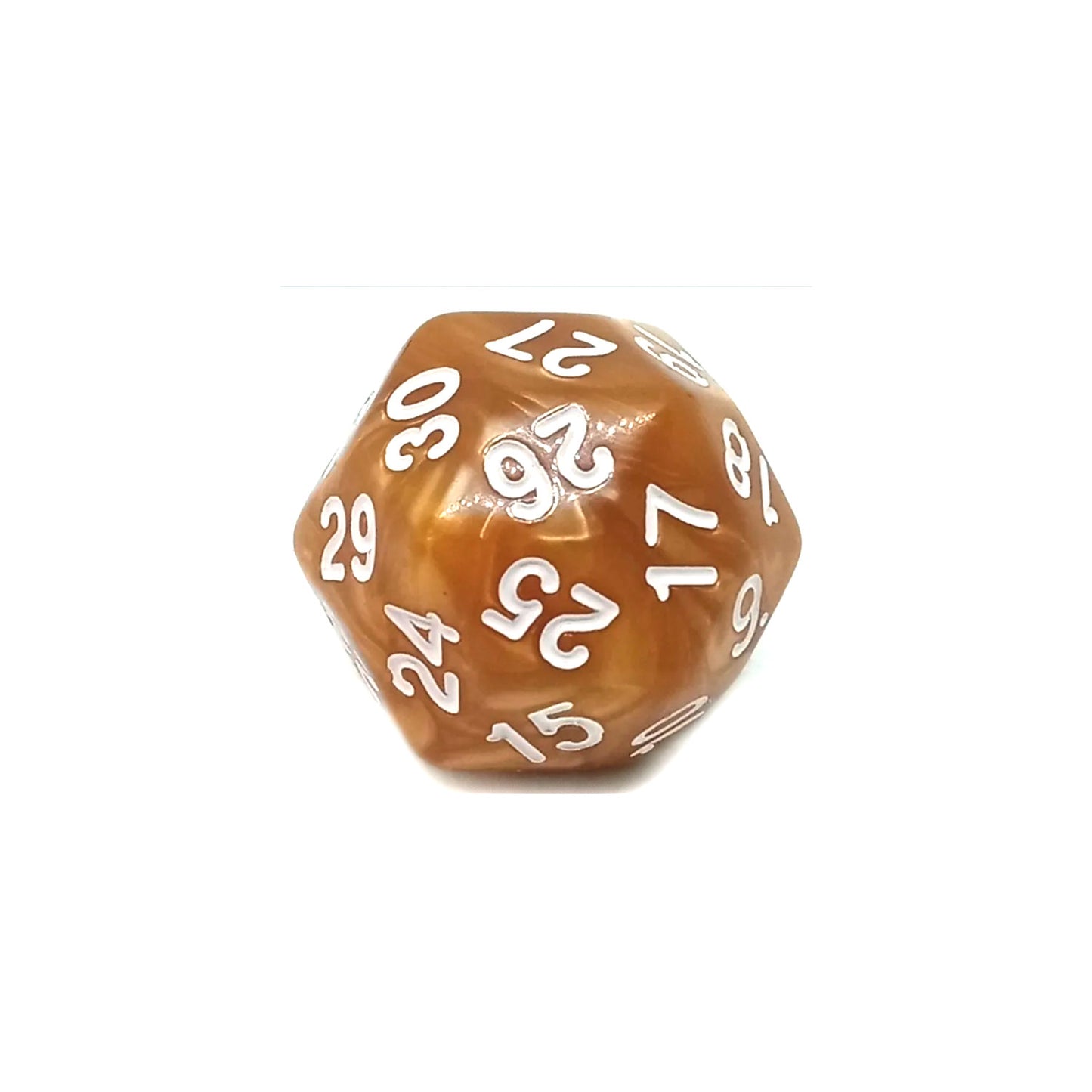 D30 Würfel Pearl Toffee