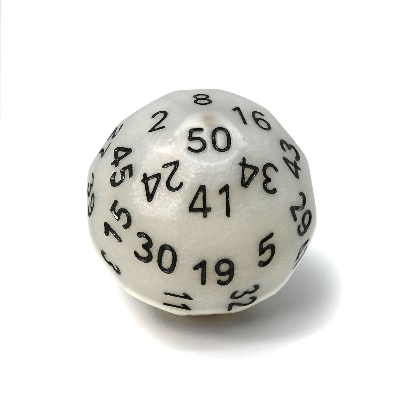 D50 Würfel Pearl Weiß