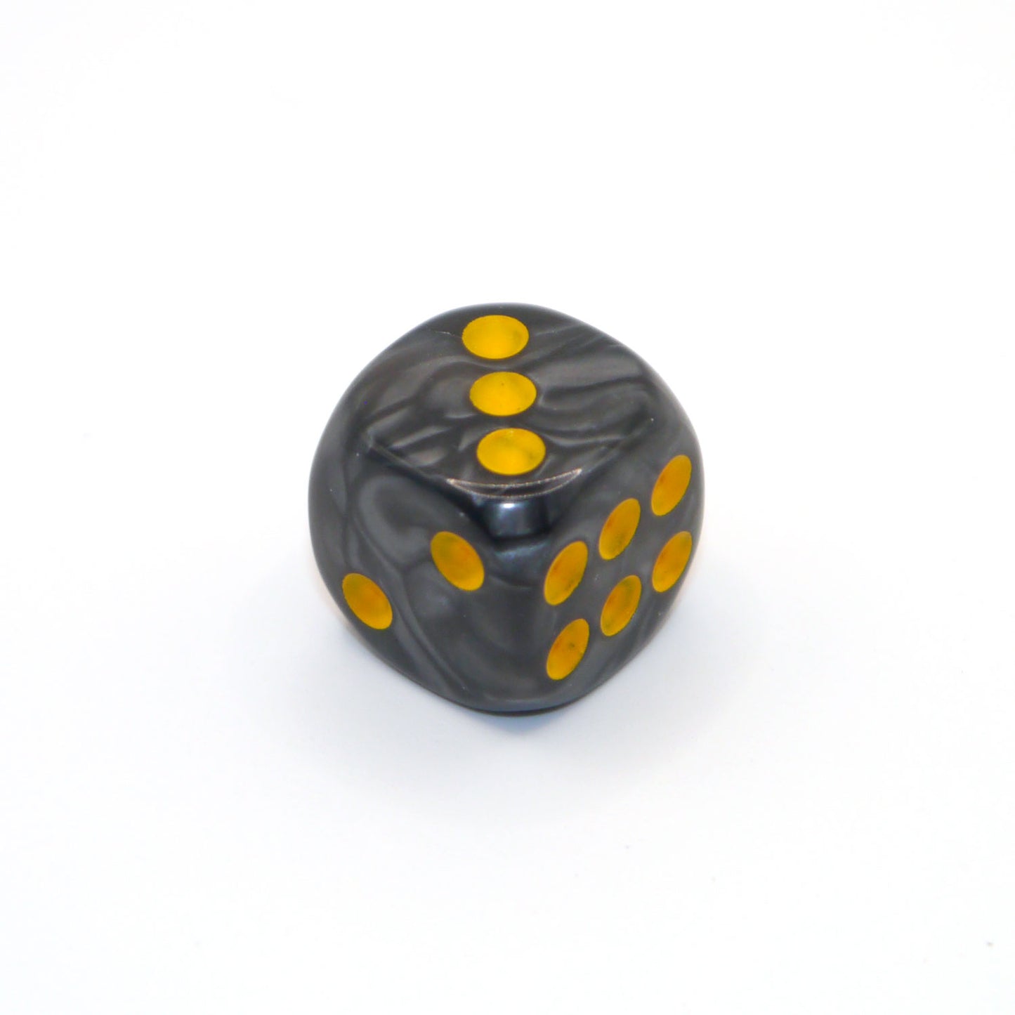 D6 1 Würfel Pearl: Black/Gold