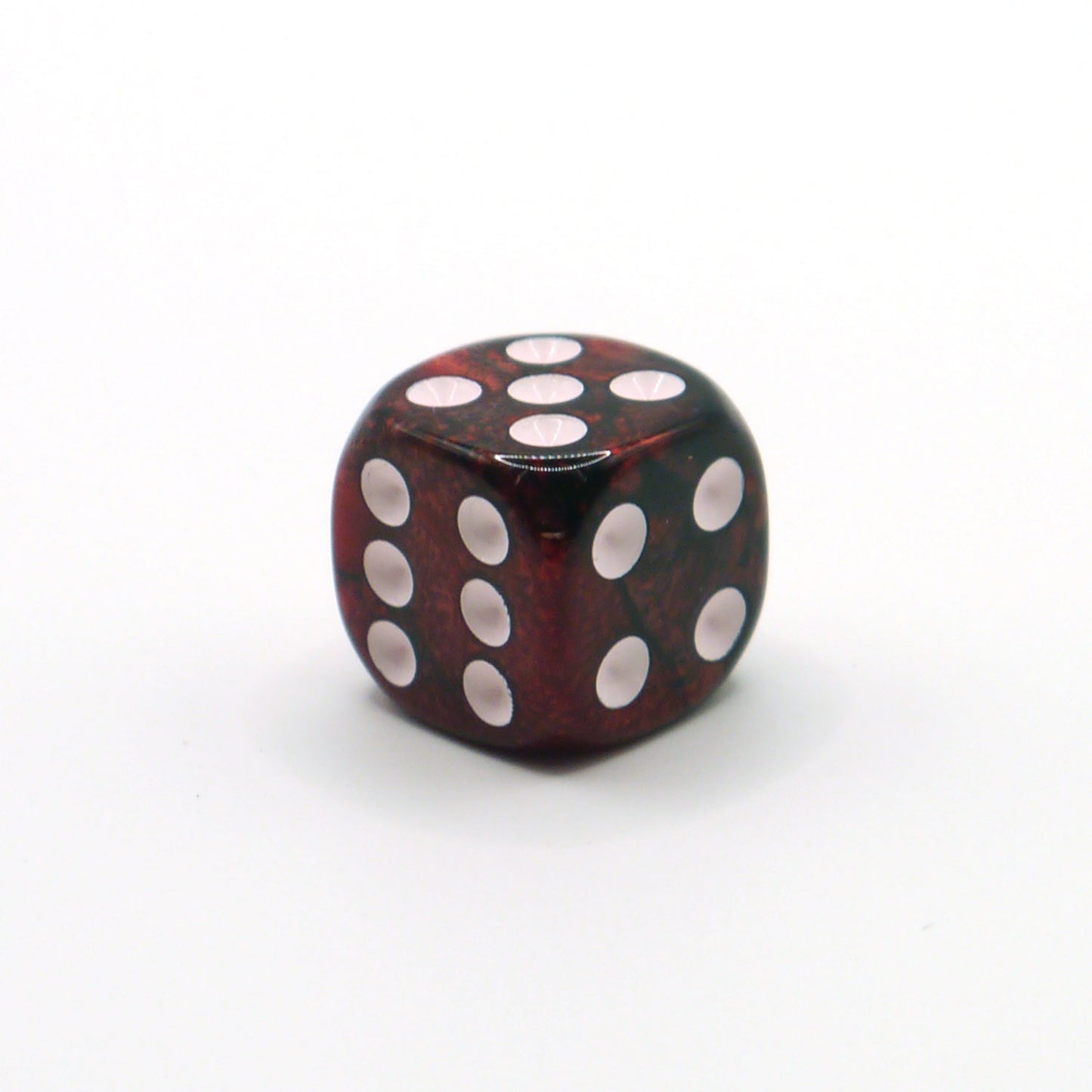 D6 1 Würfel Racing: Red/Black