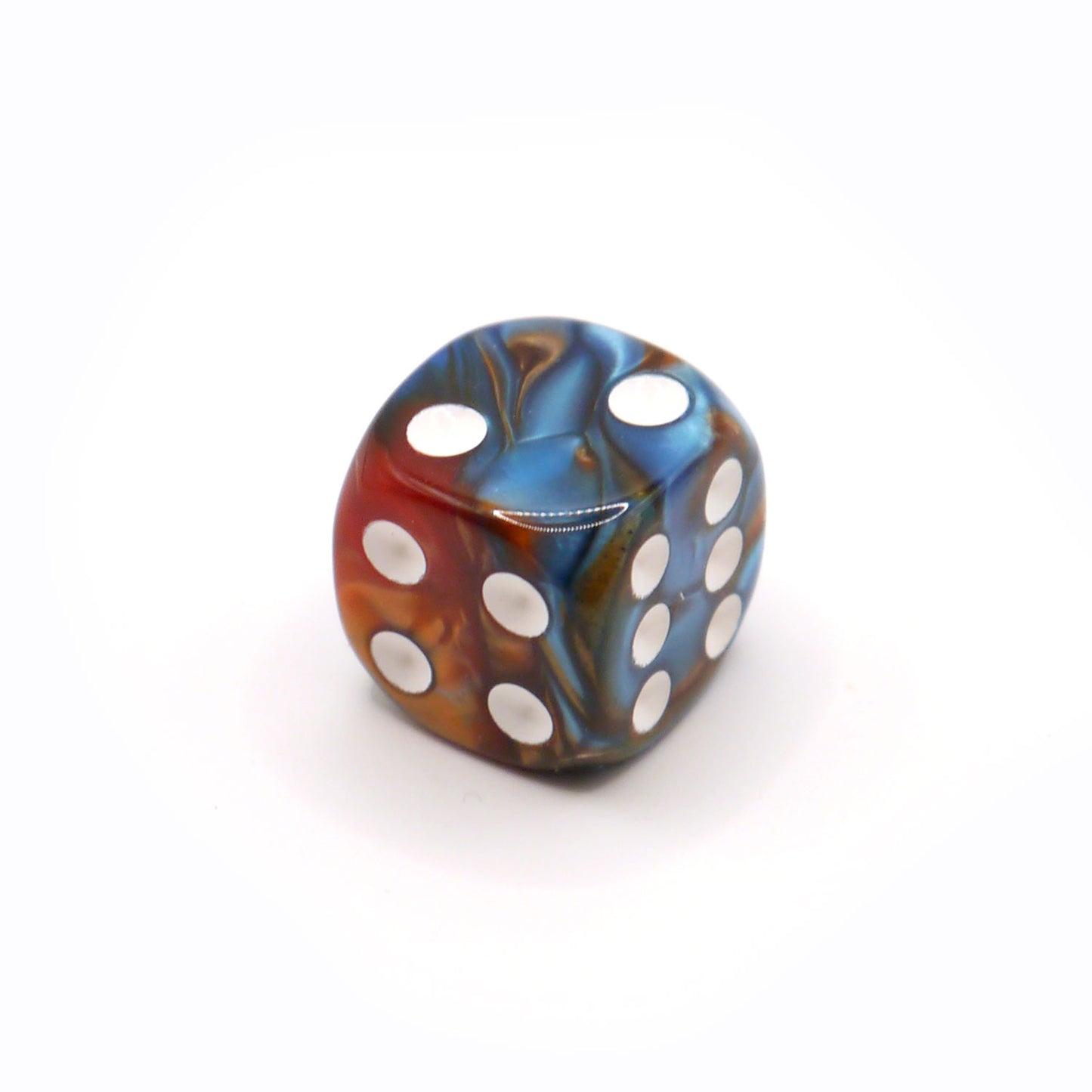 D6 1 Würfel Racing: Rusty Blue