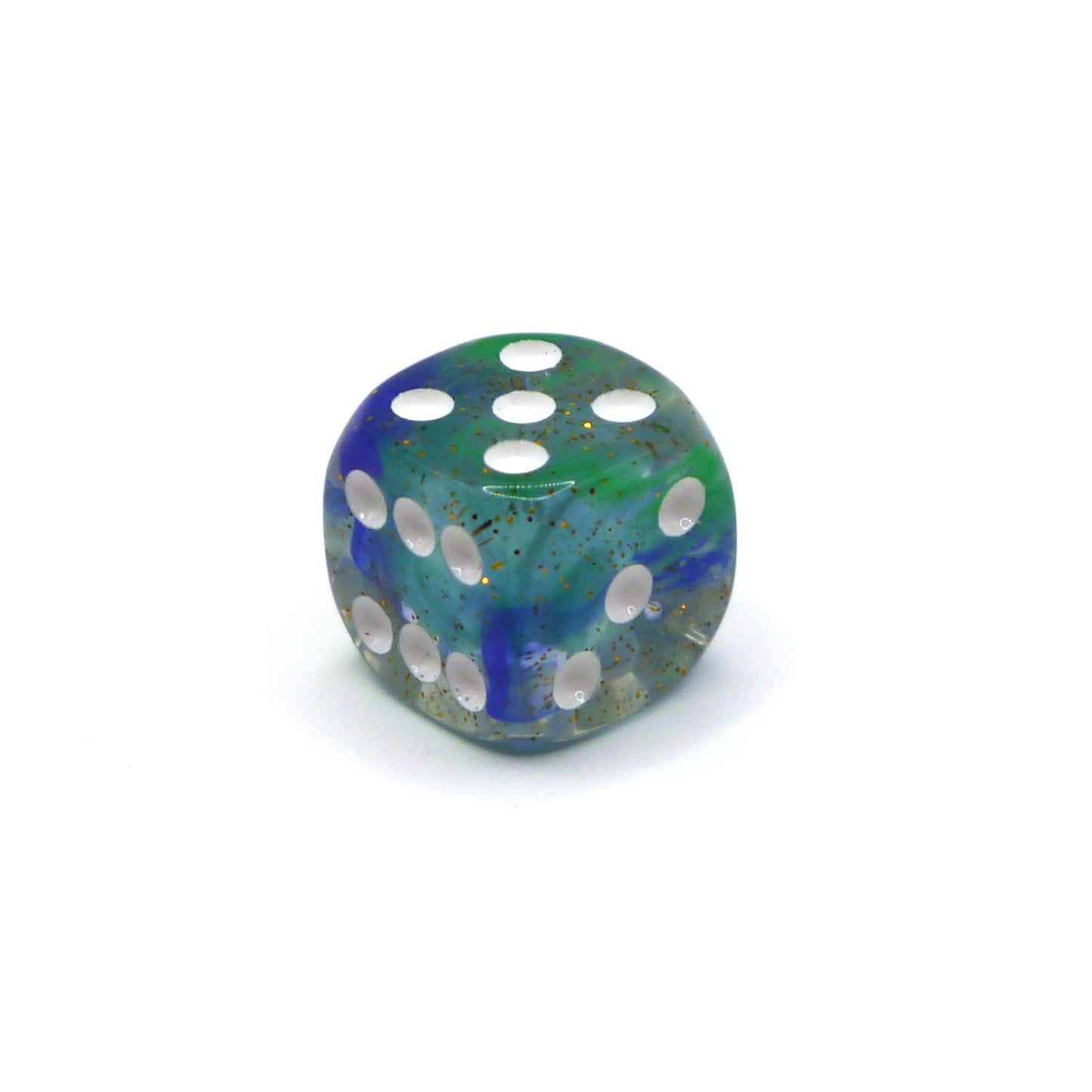 D6 1 Würfel: Starlight Blue/Green
