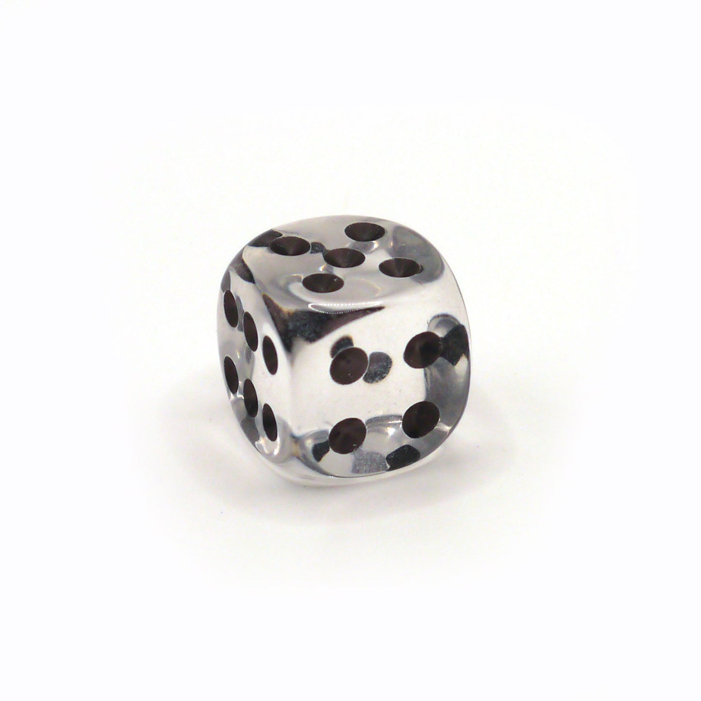 D6 1 Würfel Transparent: Crystal