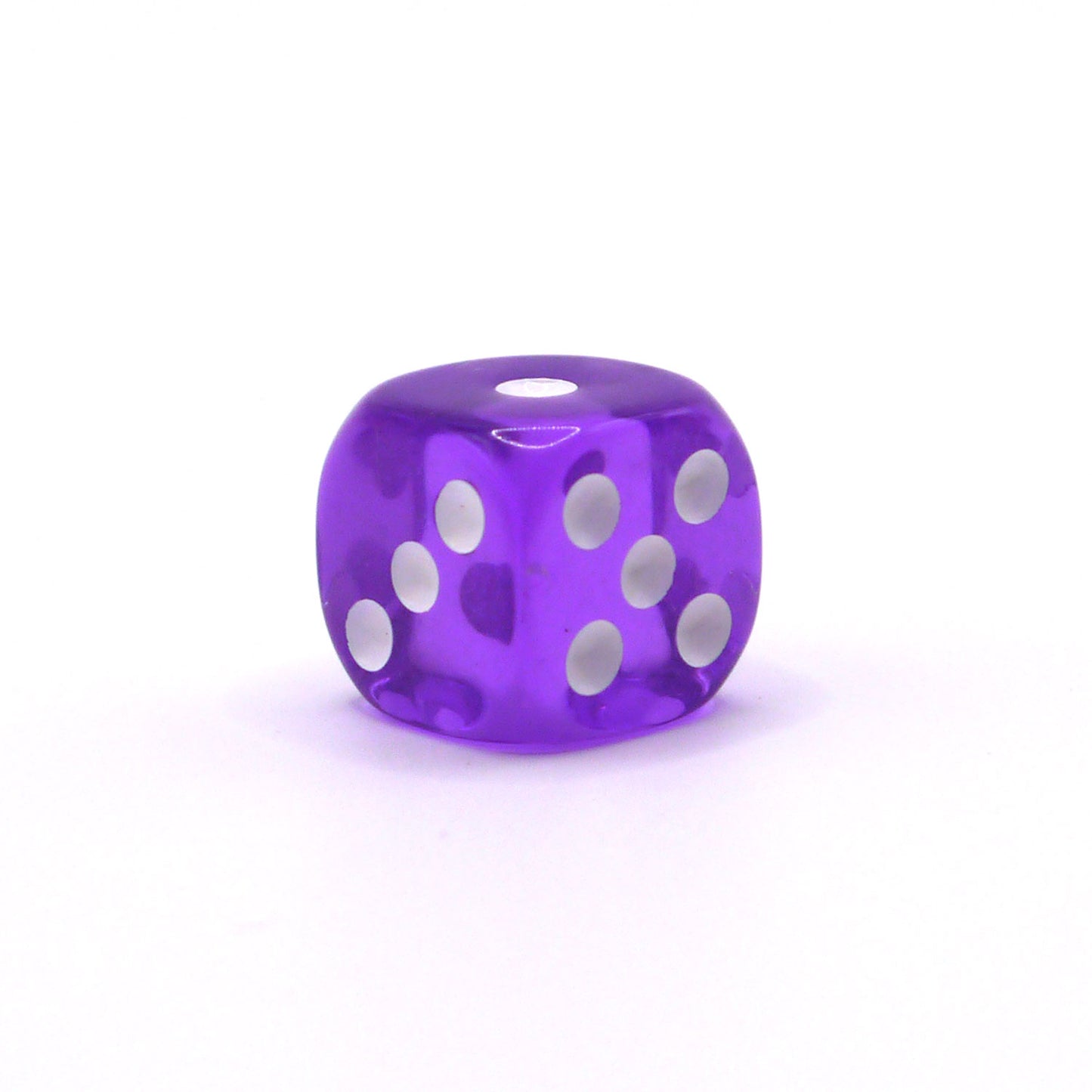 D6 1 Würfel Transparent: Purple