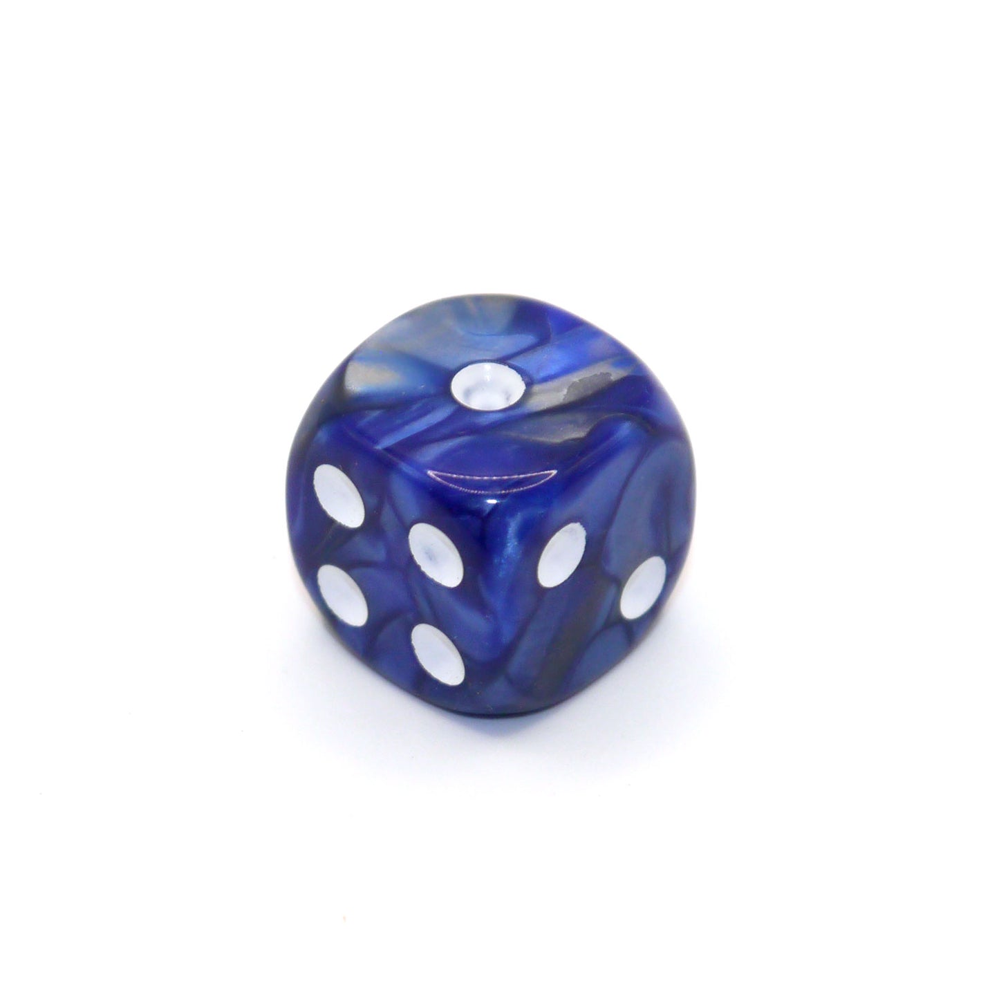 D6 1 Würfel Two Toned: Blue-Black/White