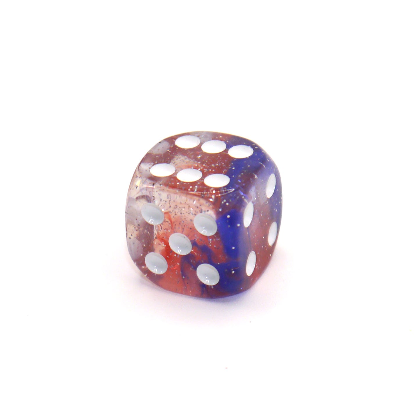 D6 1 Würfel: Starlight Red/Blue