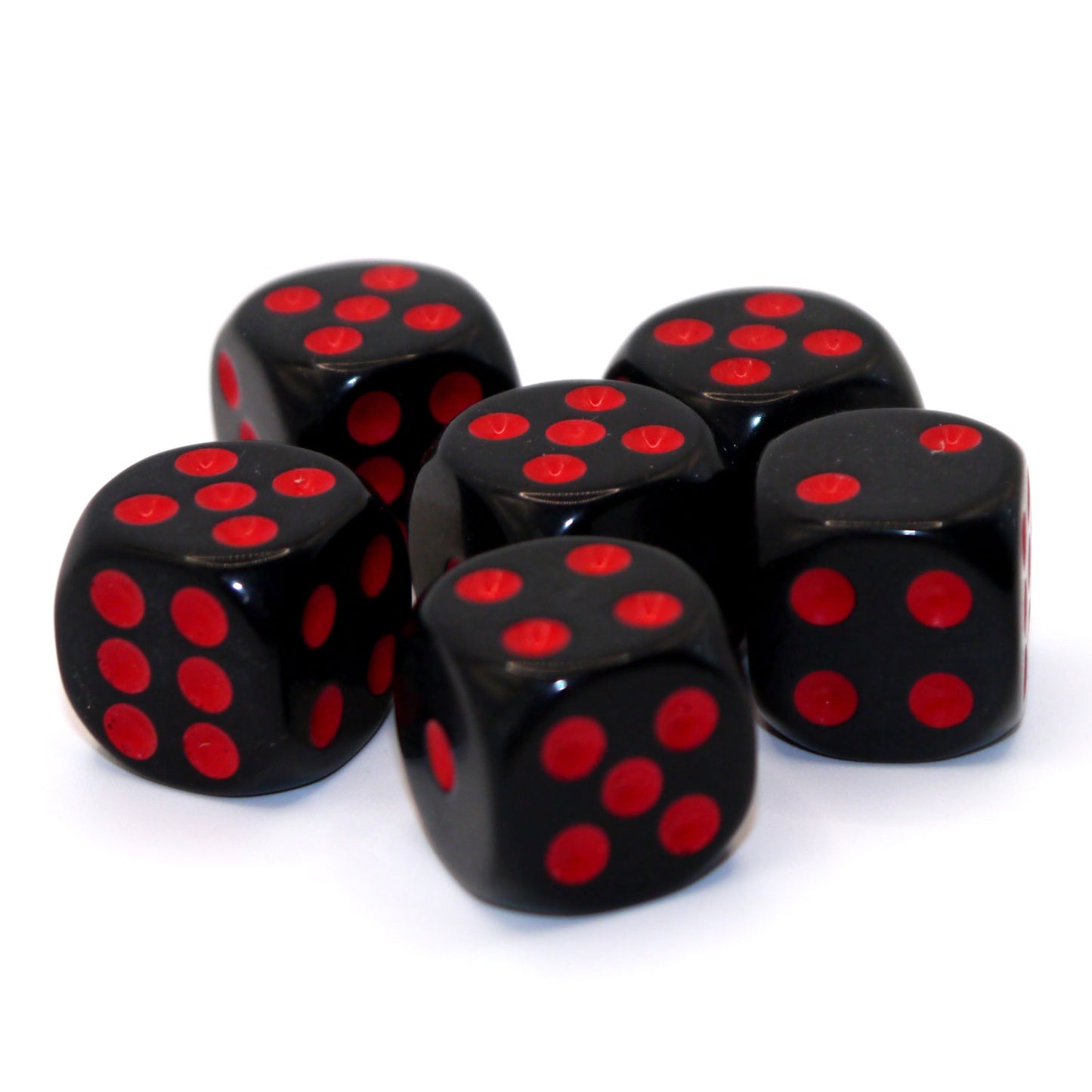 D6 Würfelset Opaque: Red