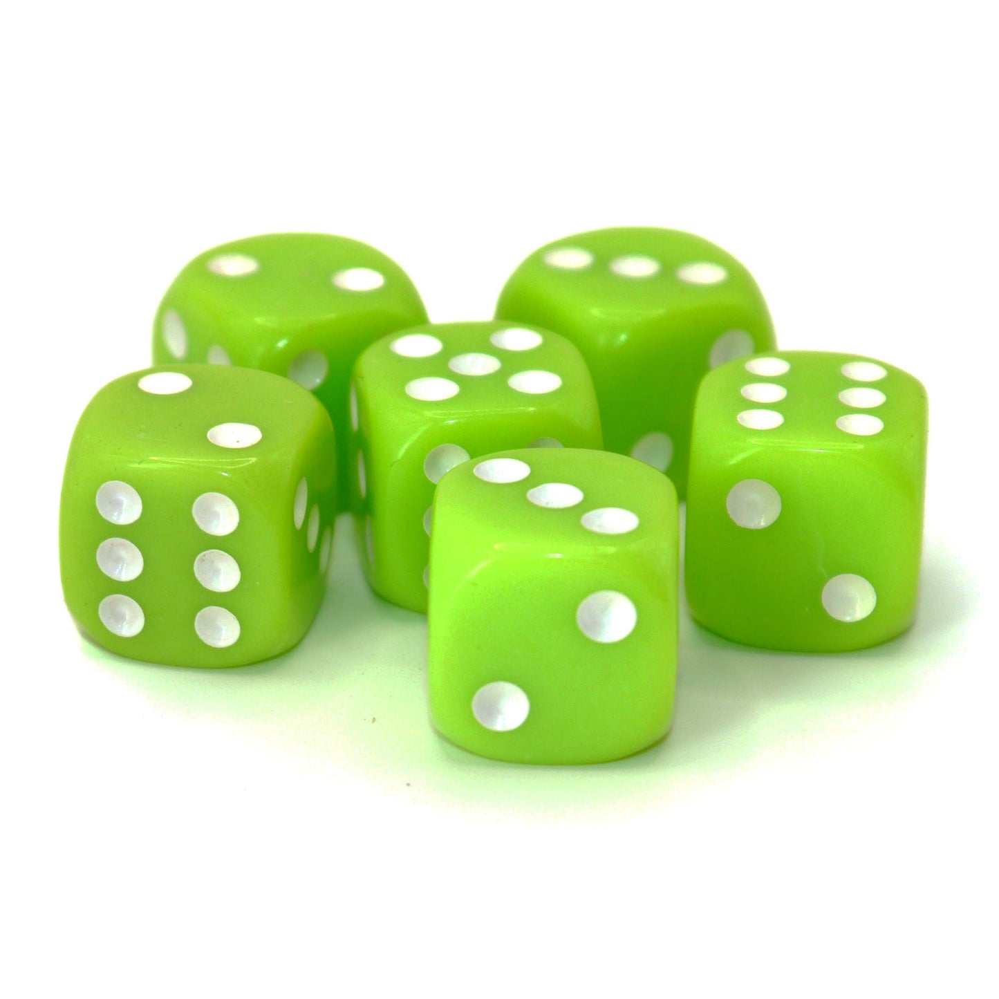 D6 Würfelset Opaque: Pastell Green
