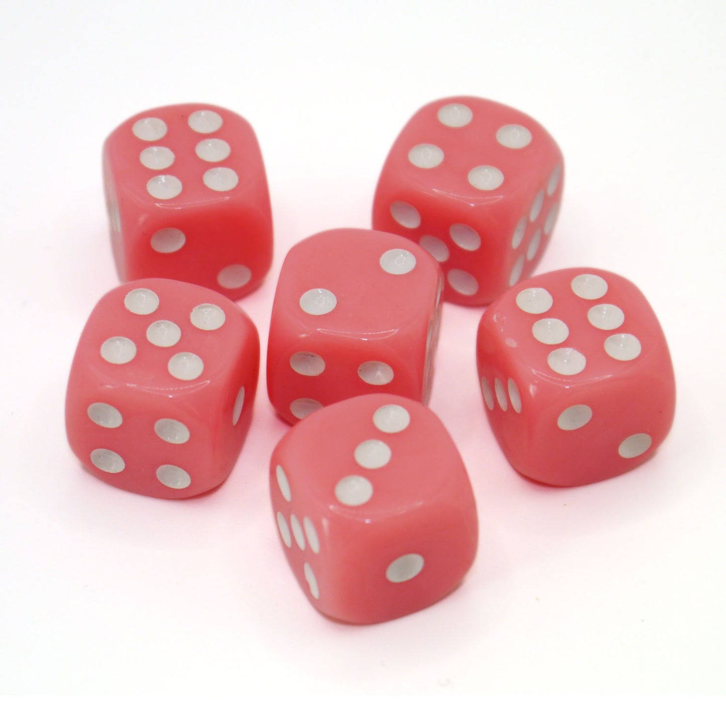 D6 Würfelset Opaque: Pastell Pink