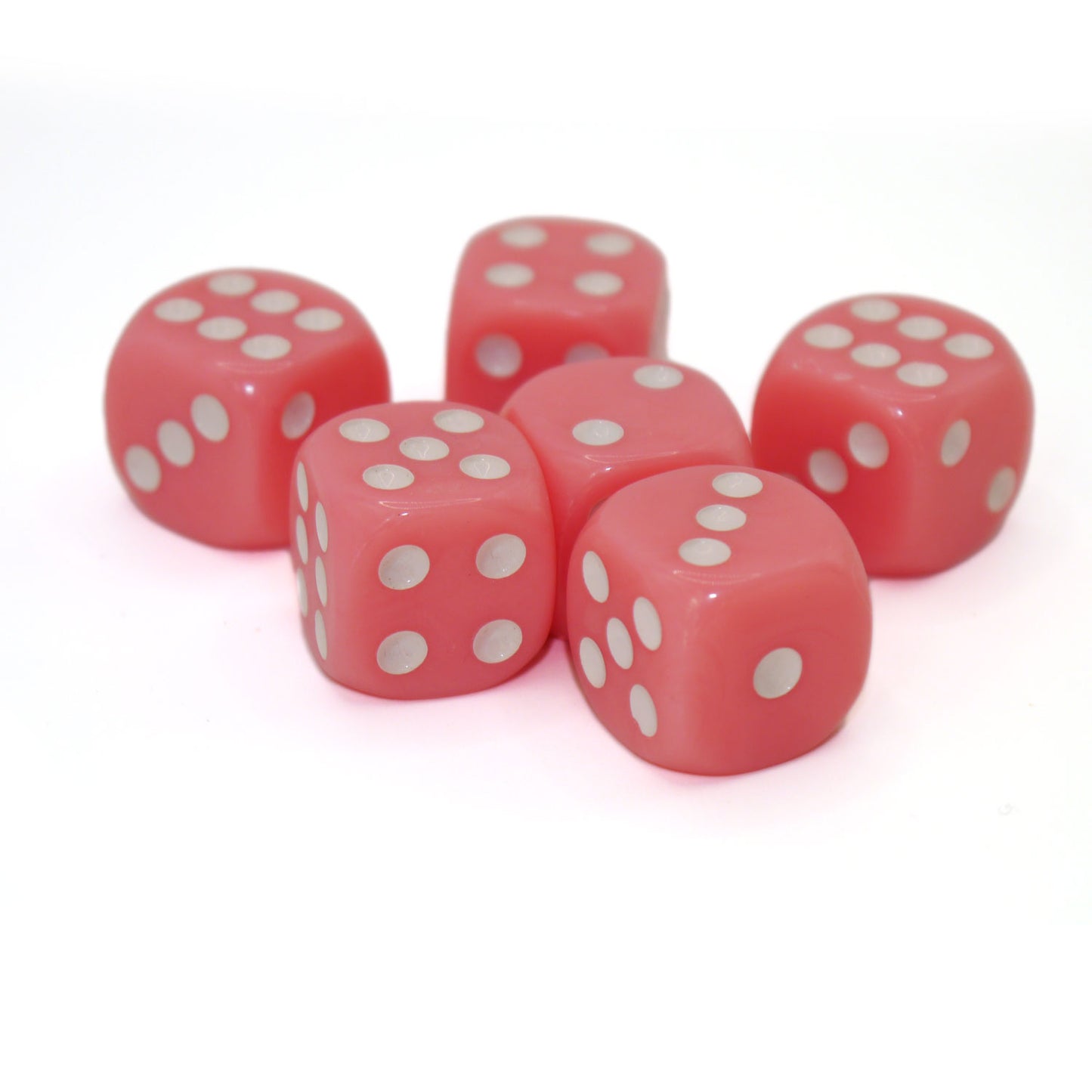 D6 Würfelset Opaque: Pastell Pink