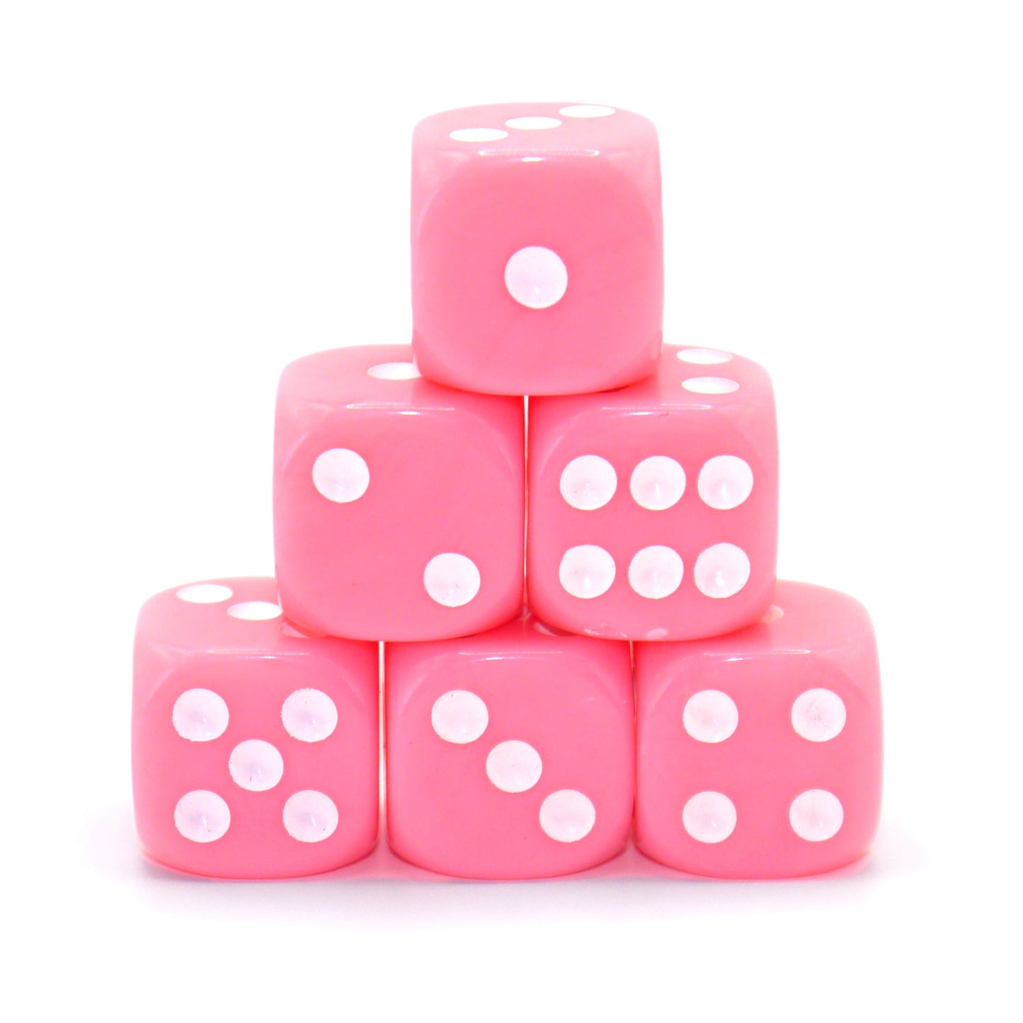 D6 Würfelset Opaque: Pastell Pink