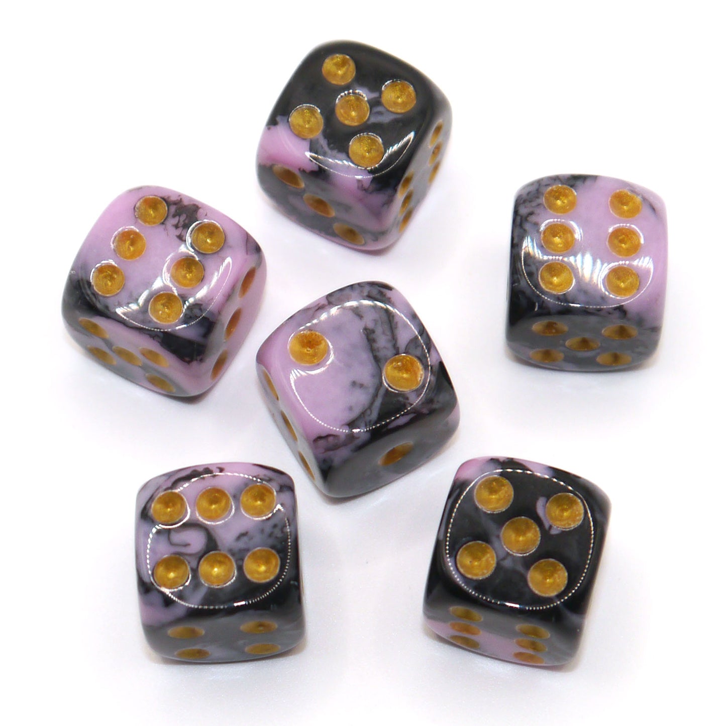 D6 Würfelset Pink Panda