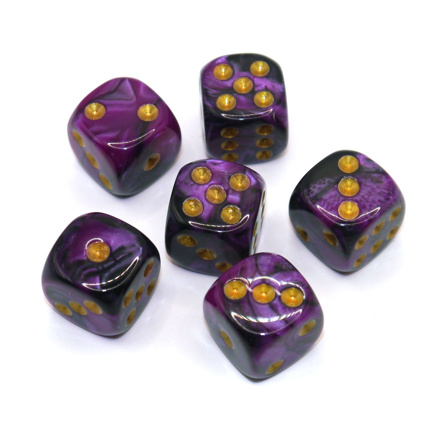 D6 Würfelset Racing: Dark Purple