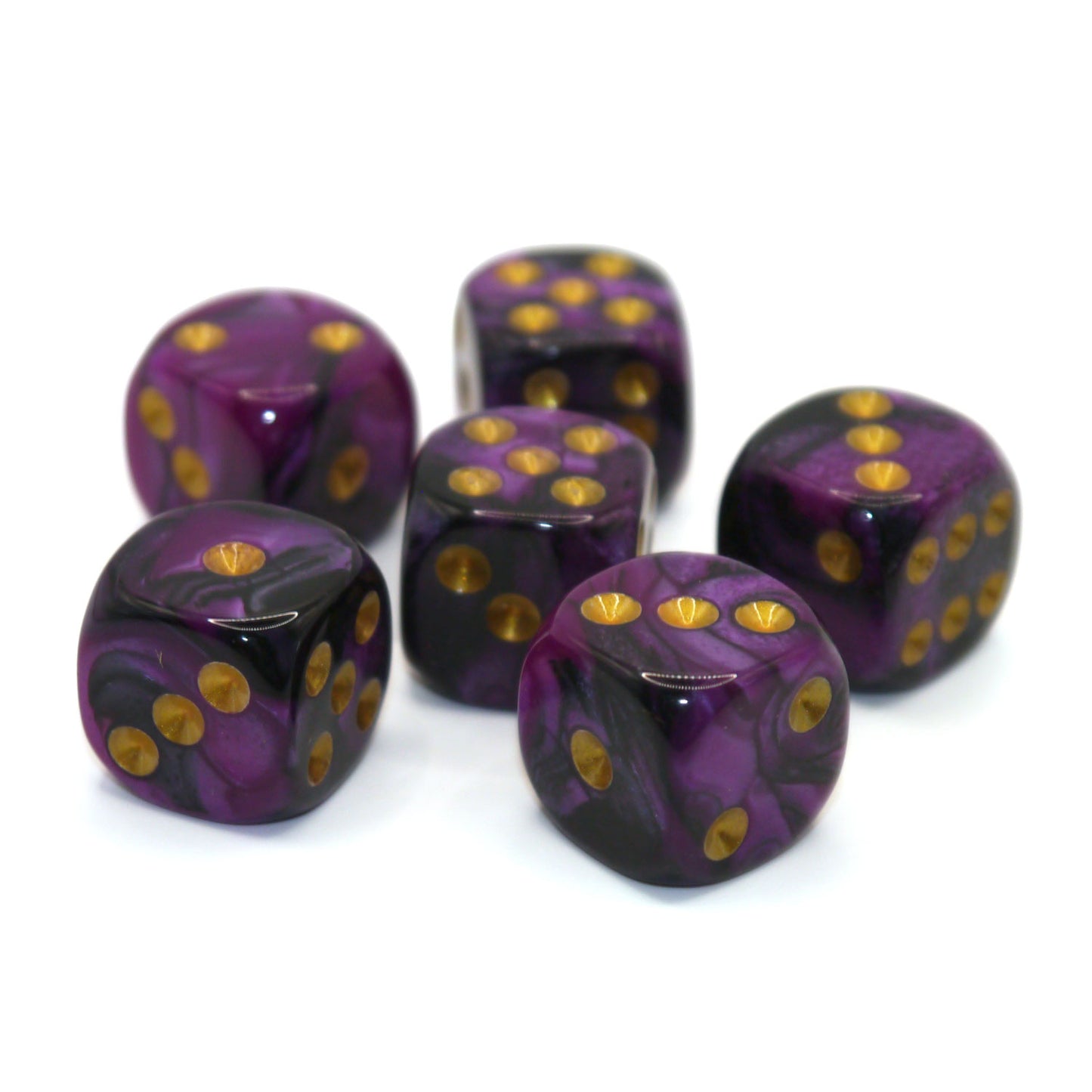 D6 Würfelset Racing: Dark Purple