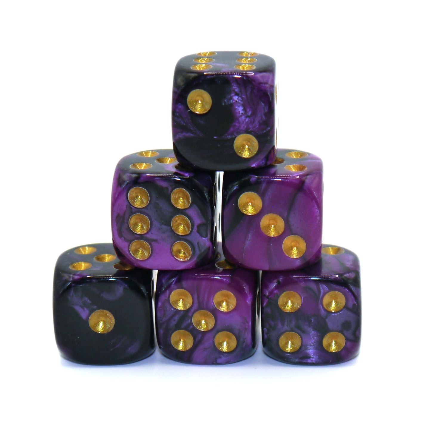 D6 Würfelset Racing: Dark Purple