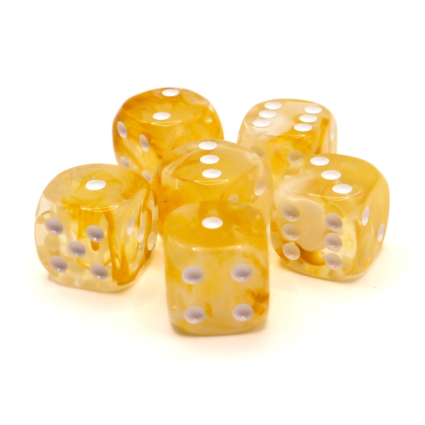 D6 Würfelset: Starlight Amber