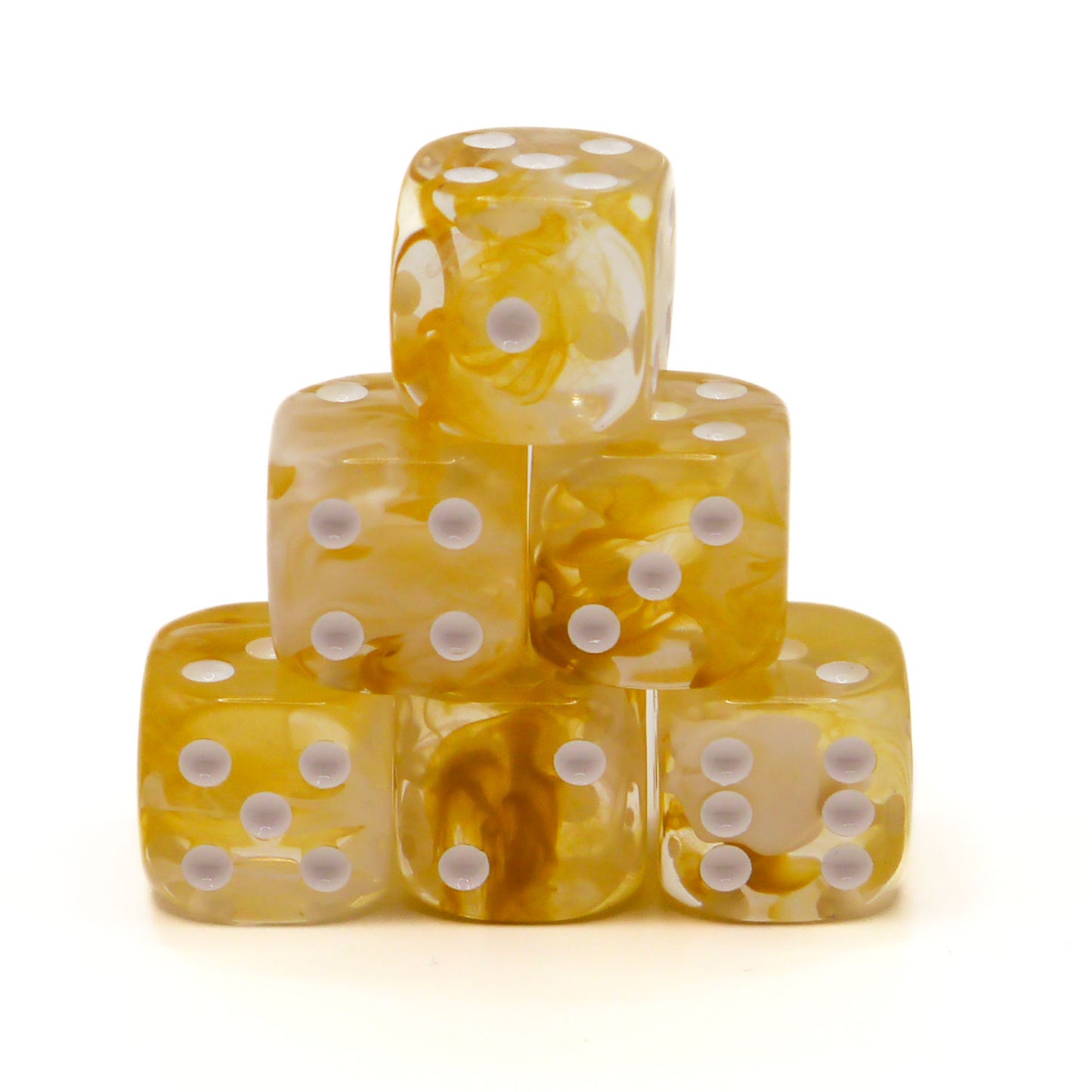 D6 Würfelset: Starlight Amber