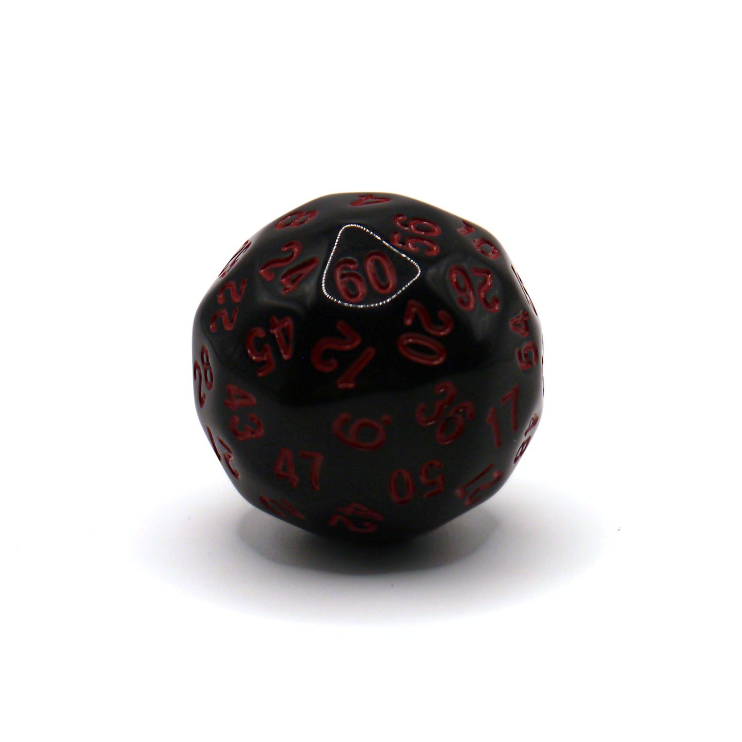D60 Würfel Schwarz/Rot